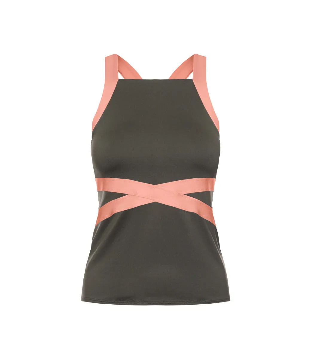 K.SWISS 196055-025 | CRISS-CROSS TANK | ASPHALT