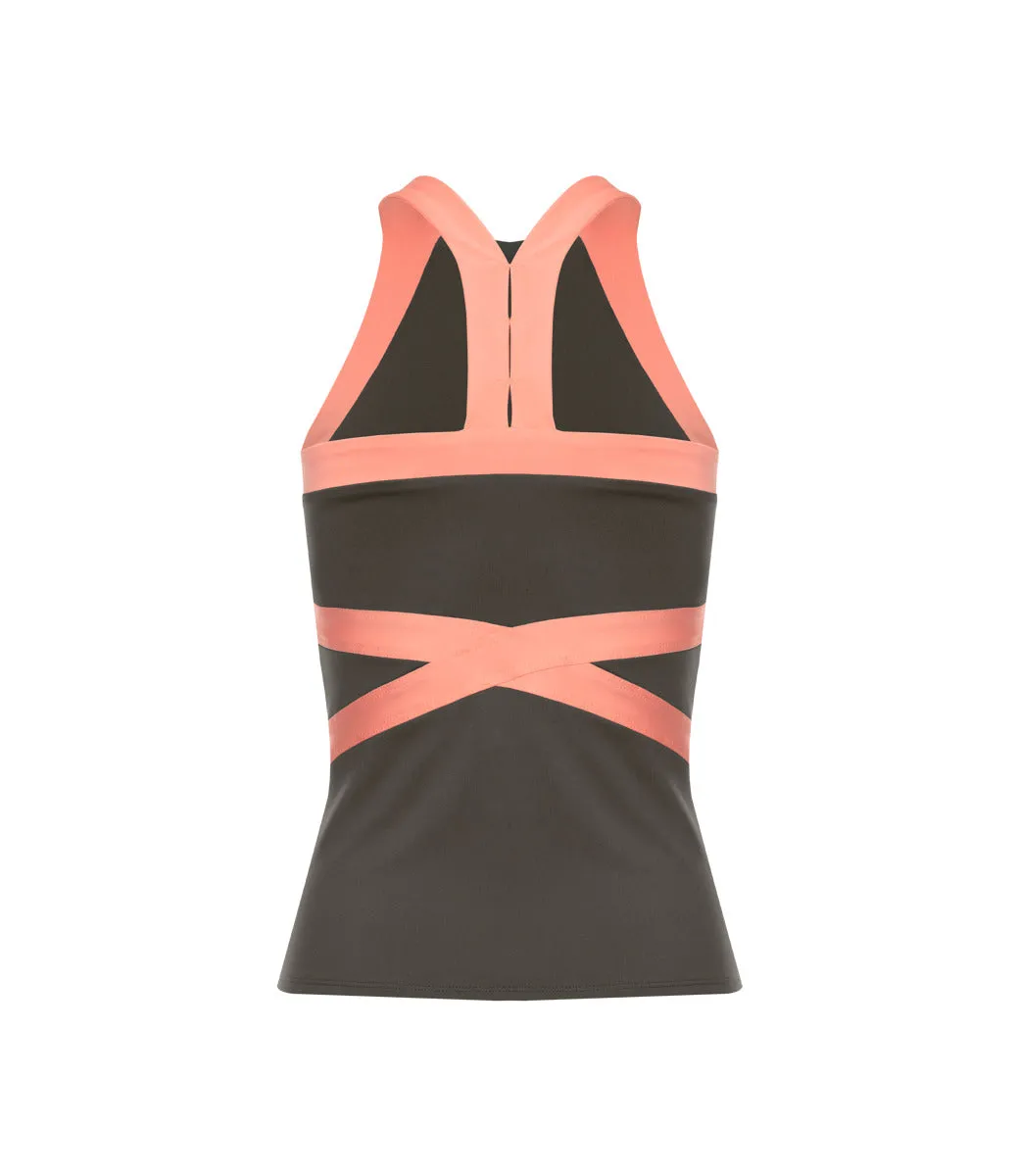 K.SWISS 196055-025 | CRISS-CROSS TANK | ASPHALT