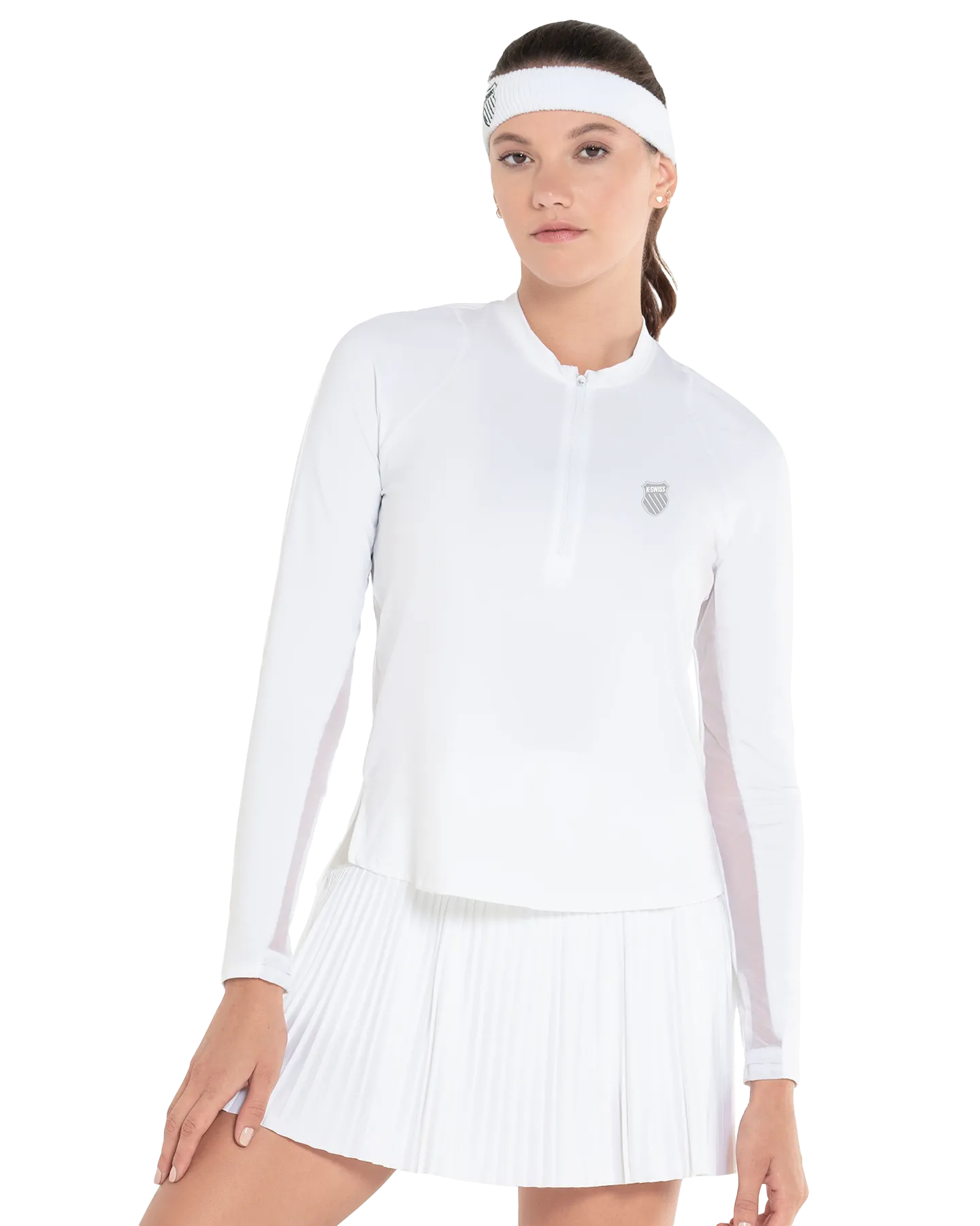 K.SWISS 197695-100 | EXCEL ZIP L/S | WHITE