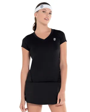 K.SWISS 197696-008 | EXCEL V-NECK S/S | BLACK