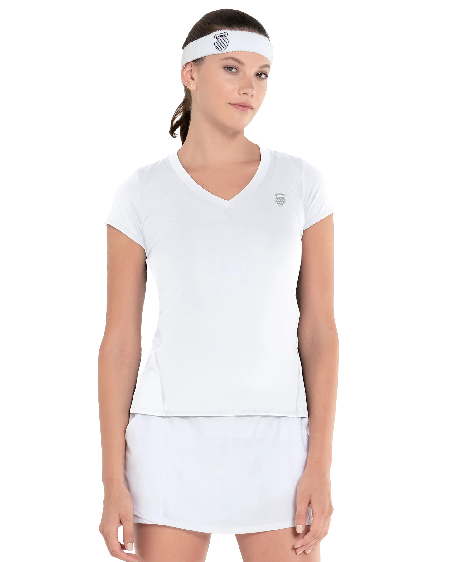 K.SWISS 197696-100 | EXCEL V-NECK S/S | WHITE