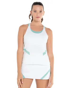 K.SWISS 197712-159 | REFLEX TANK W/BRA | WHITE/NILE