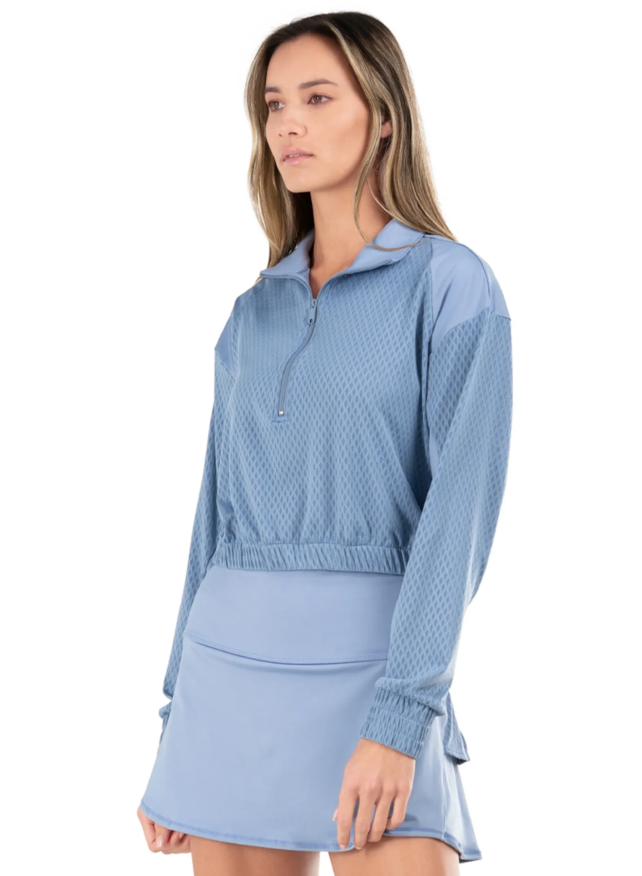 K.SWISS 199098-430 | DIAMOND 1/4 ZIP L/S | INFINITY