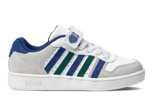 K.SWISS 57006-159-M | COURT PALISADES STRAP | WHITE/ANTIQUE GREEN/BLUE QUARTEZ