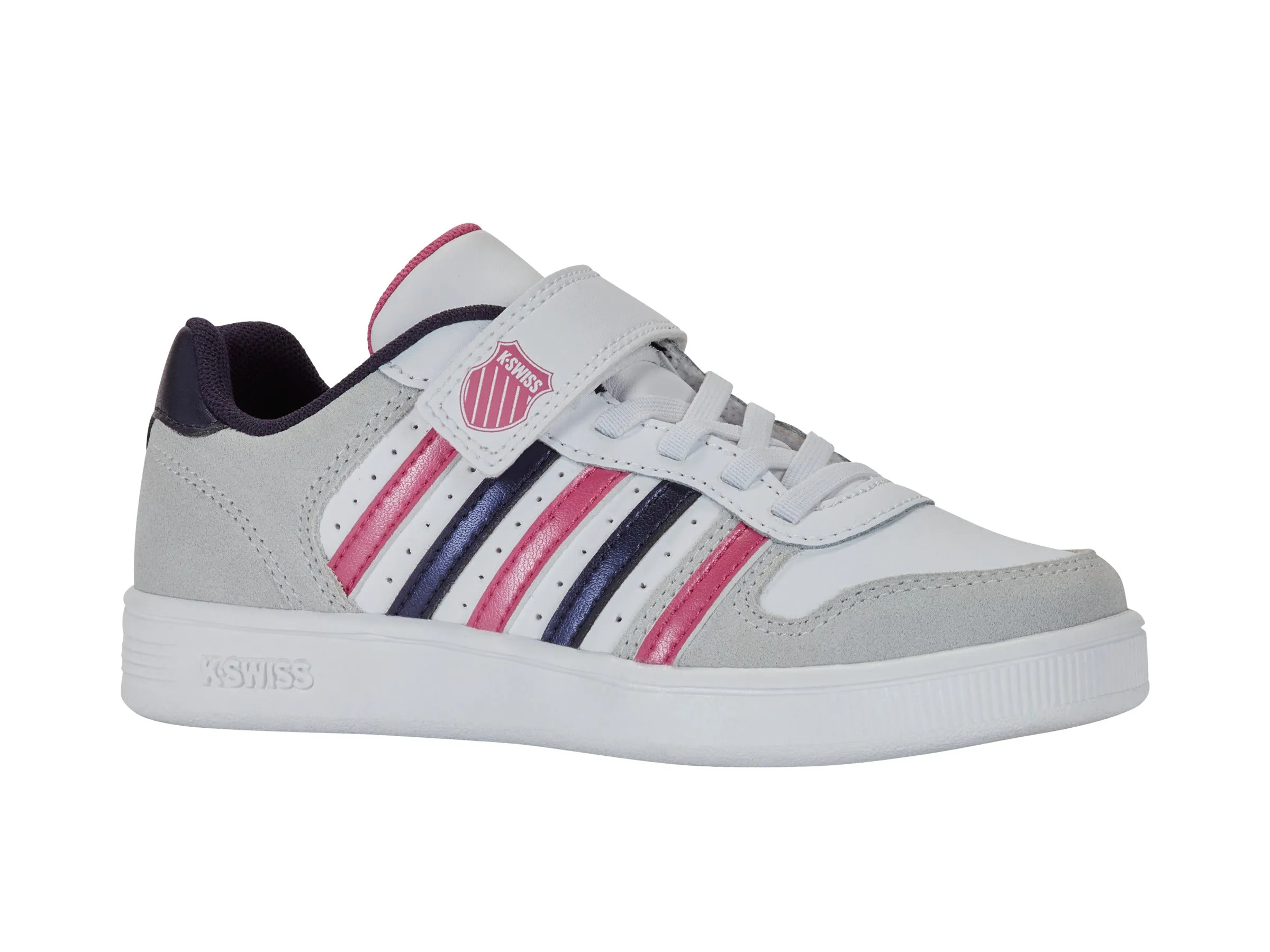 K.SWISS 57006-191-M | COURT PALISADES STRAP | WHITE/PEACOAT/SHOCKING PINK