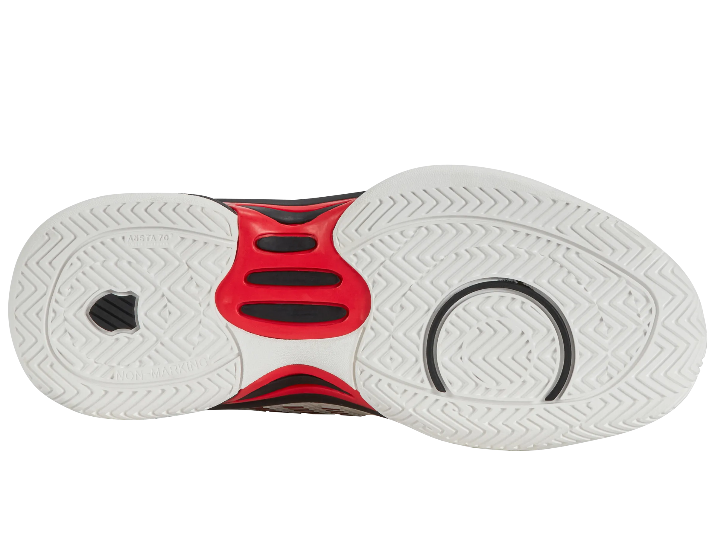 K.SWISS 86613-104-M | HYPERCOURT EXPRESS 2 | BRIGHT WHITE/STRETCH LIMO/HIGH RISK RED