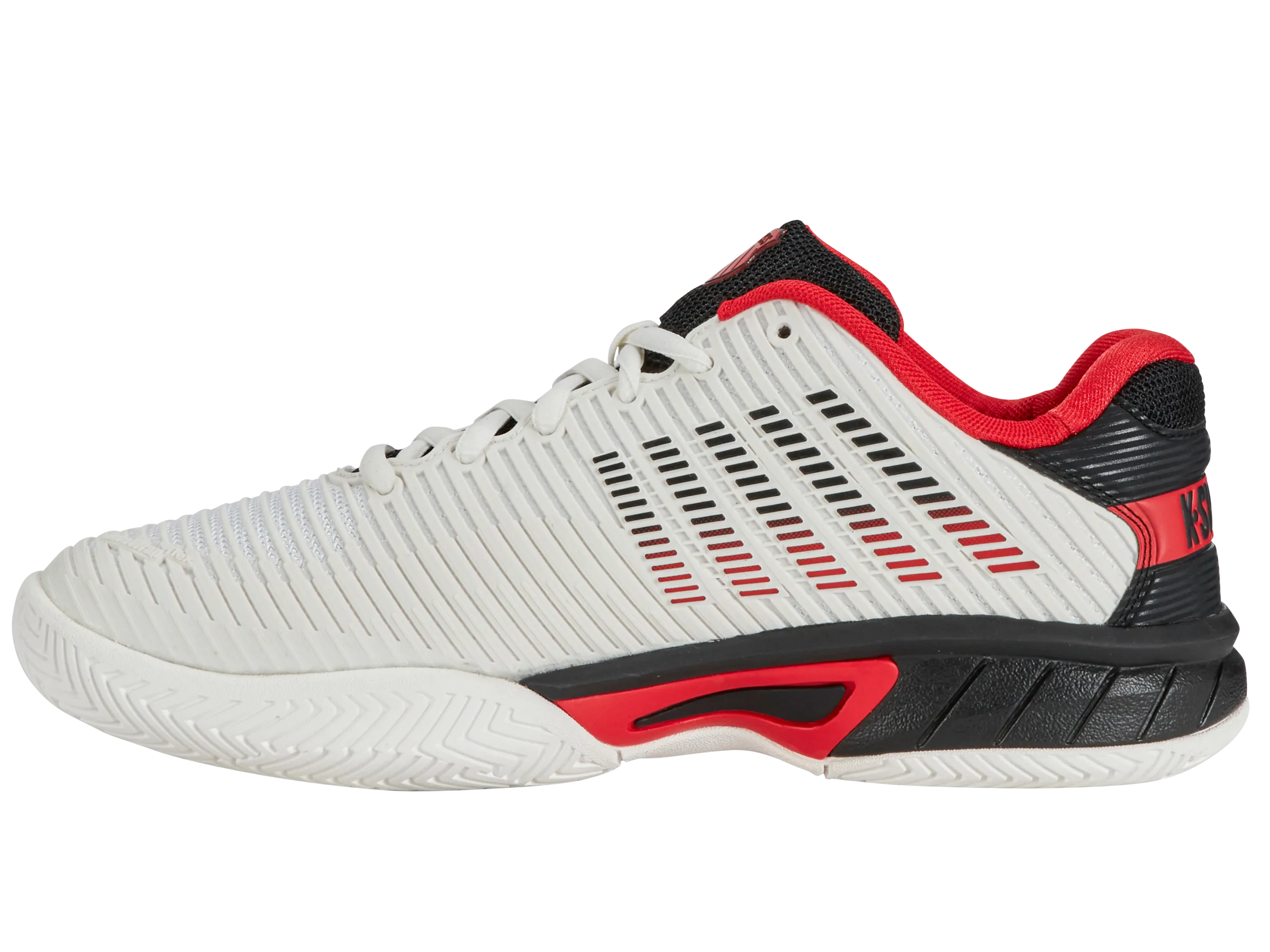 K.SWISS 86613-104-M | HYPERCOURT EXPRESS 2 | BRIGHT WHITE/STRETCH LIMO/HIGH RISK RED
