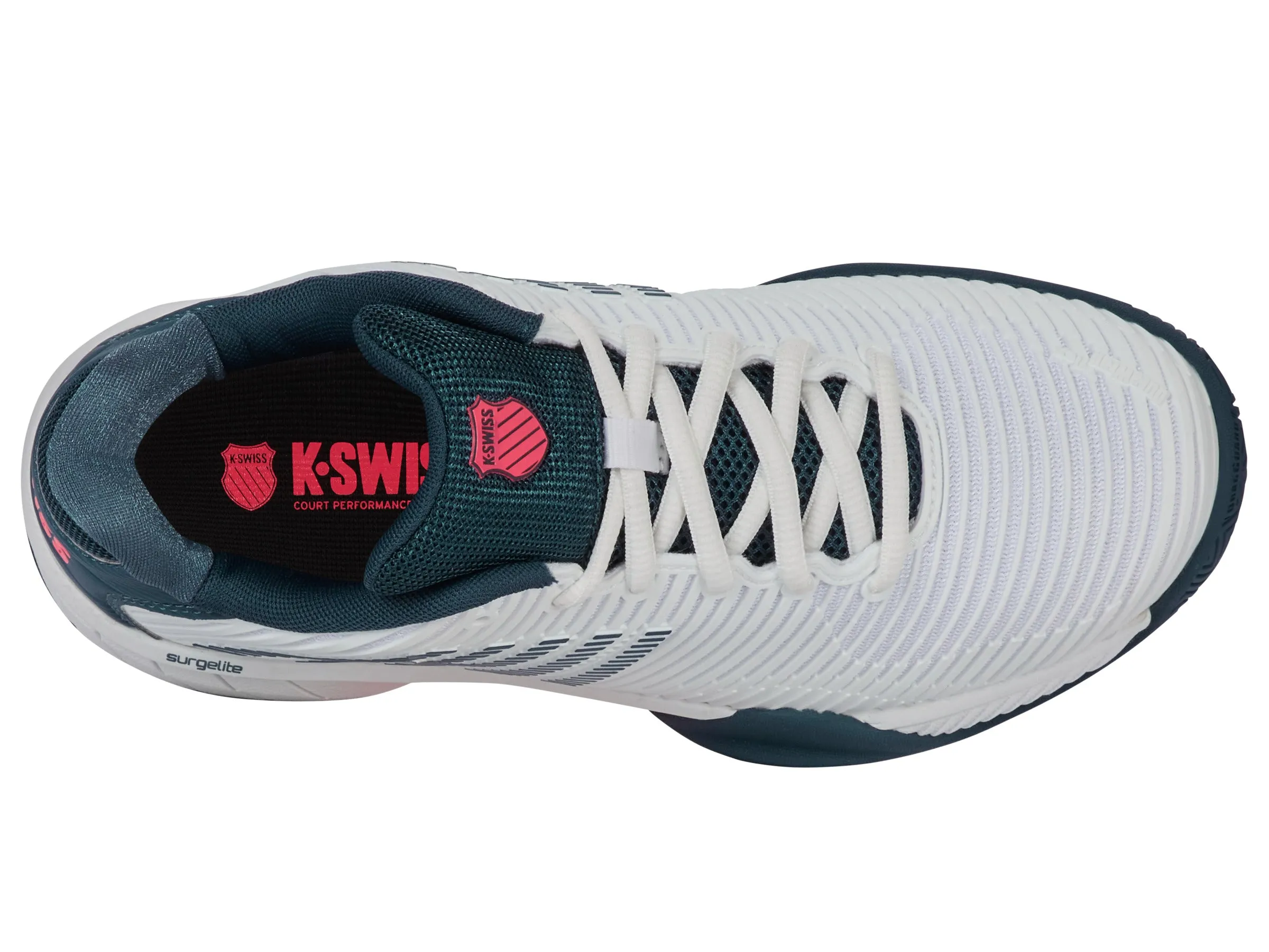 K.SWISS 86613-129-M | HYPERCOURT EXPRESS 2 | WHITE/STARGAZER/NEON BLAZE