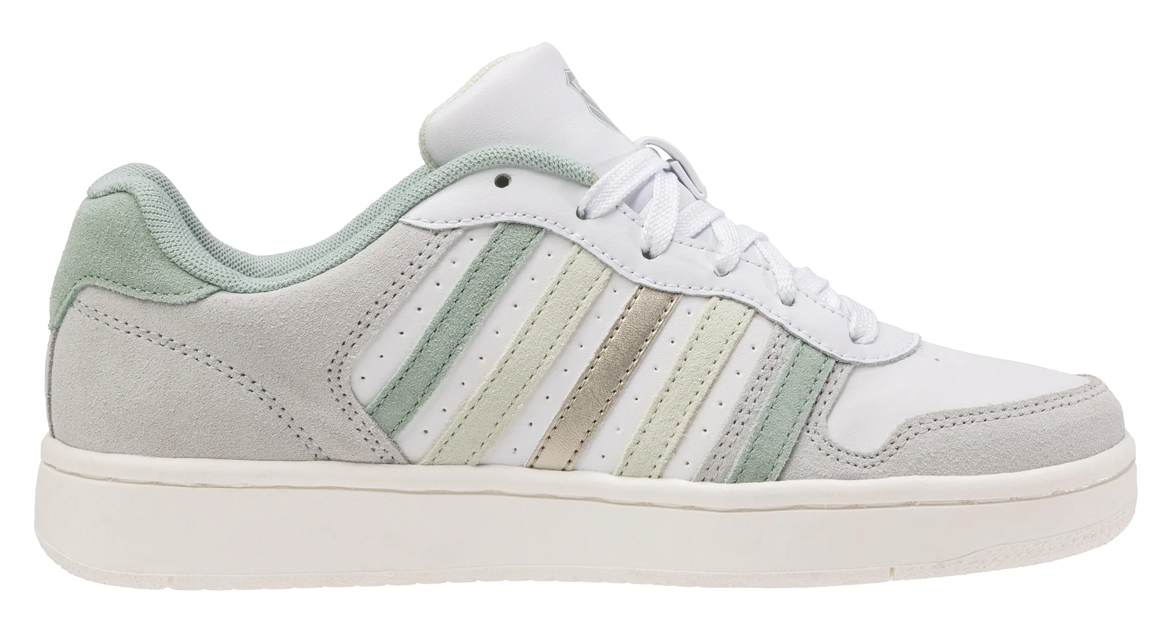 K.SWISS 86931-133-M | COURT PALISADES | WHITE-CANARY GREEN-FROSTY GREEN-CHAMPAGNE GOLD