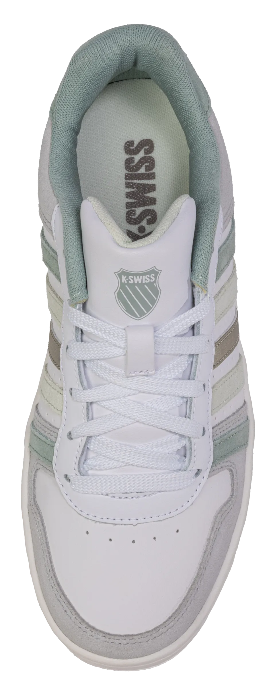K.SWISS 86931-133-M | COURT PALISADES | WHITE-CANARY GREEN-FROSTY GREEN-CHAMPAGNE GOLD