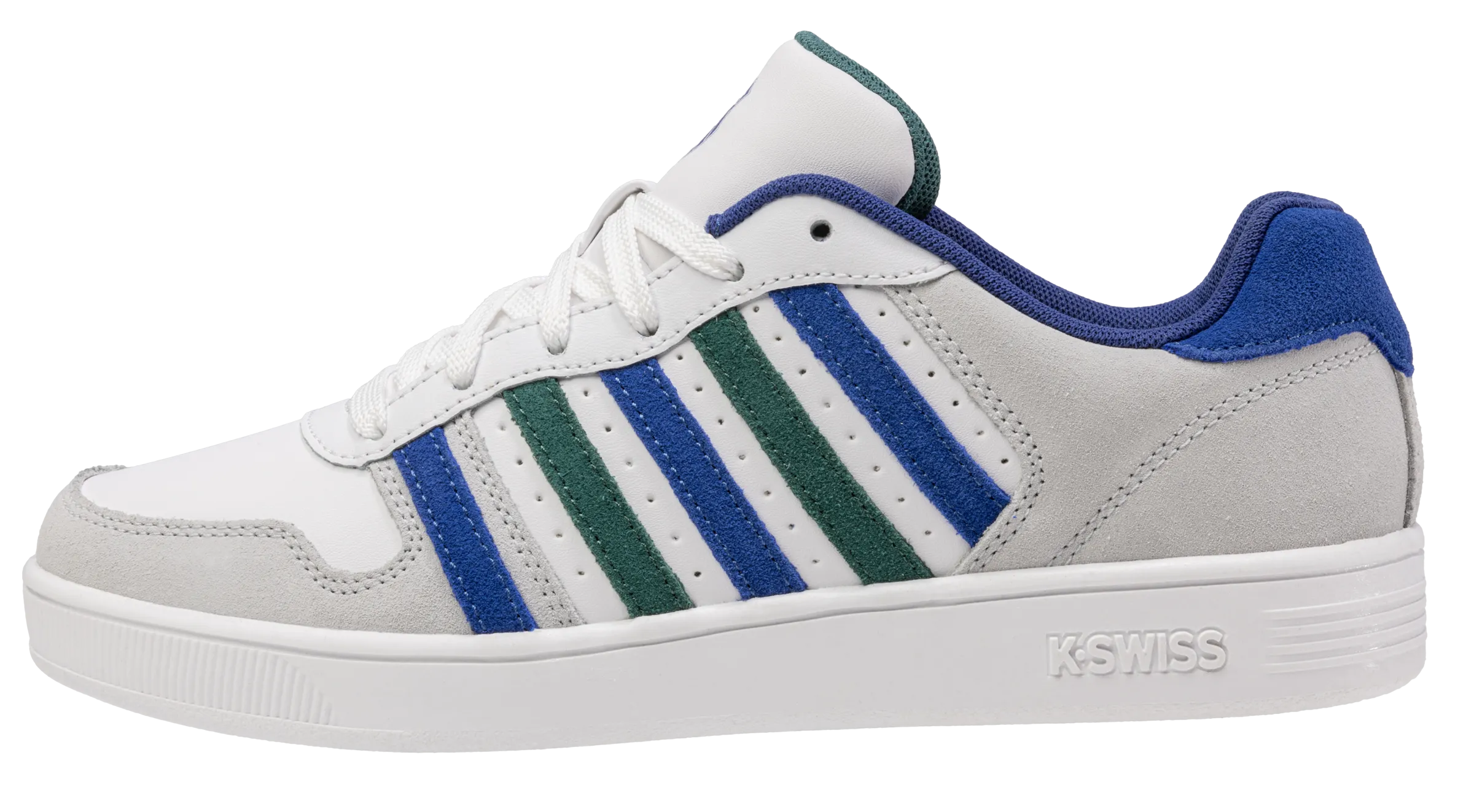 K.SWISS 86931-159-M | COURT PALISADES | WHITE/ANTIQUE GREEN/BLUE QUARTEZ