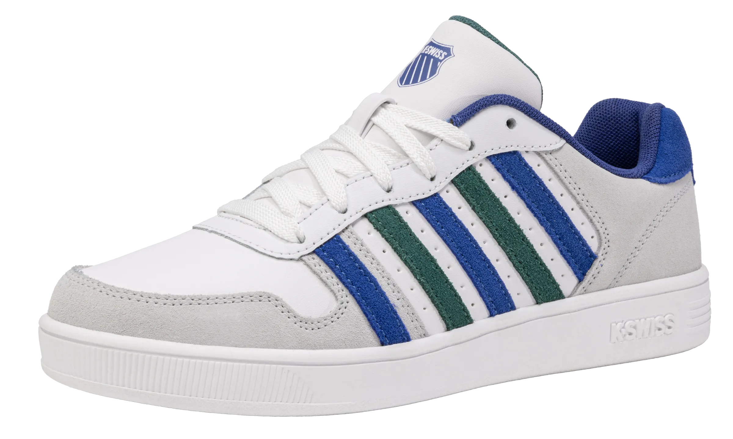 K.SWISS 86931-159-M | COURT PALISADES | WHITE/ANTIQUE GREEN/BLUE QUARTEZ