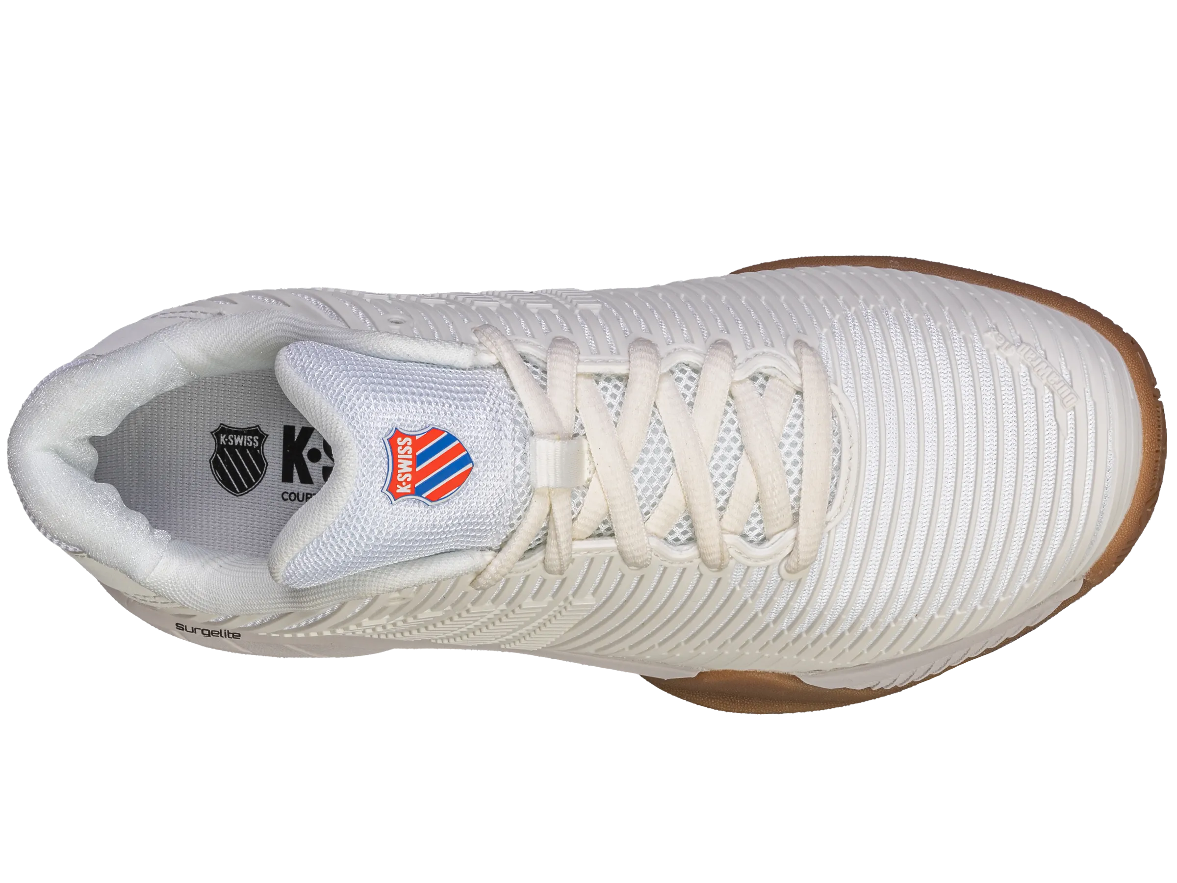 K.SWISS 94397-954-M | HYPERCOURT EXPRESS 2 INDOOR | BRIGHT WHITE/GUM