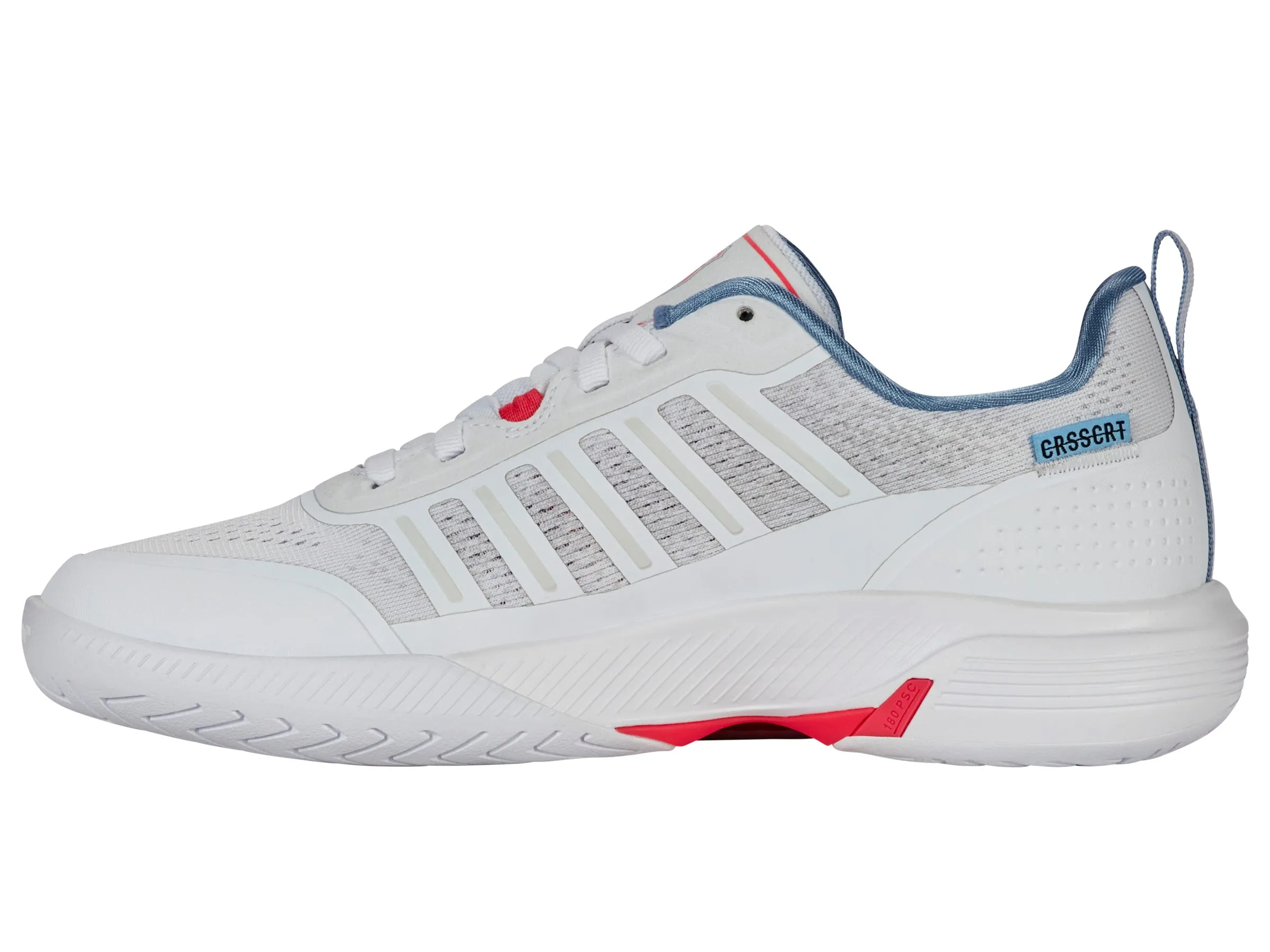 K.SWISS 94405-163-M | ULTRA COURT | WHITE/FADED DENIM/DUBARRY