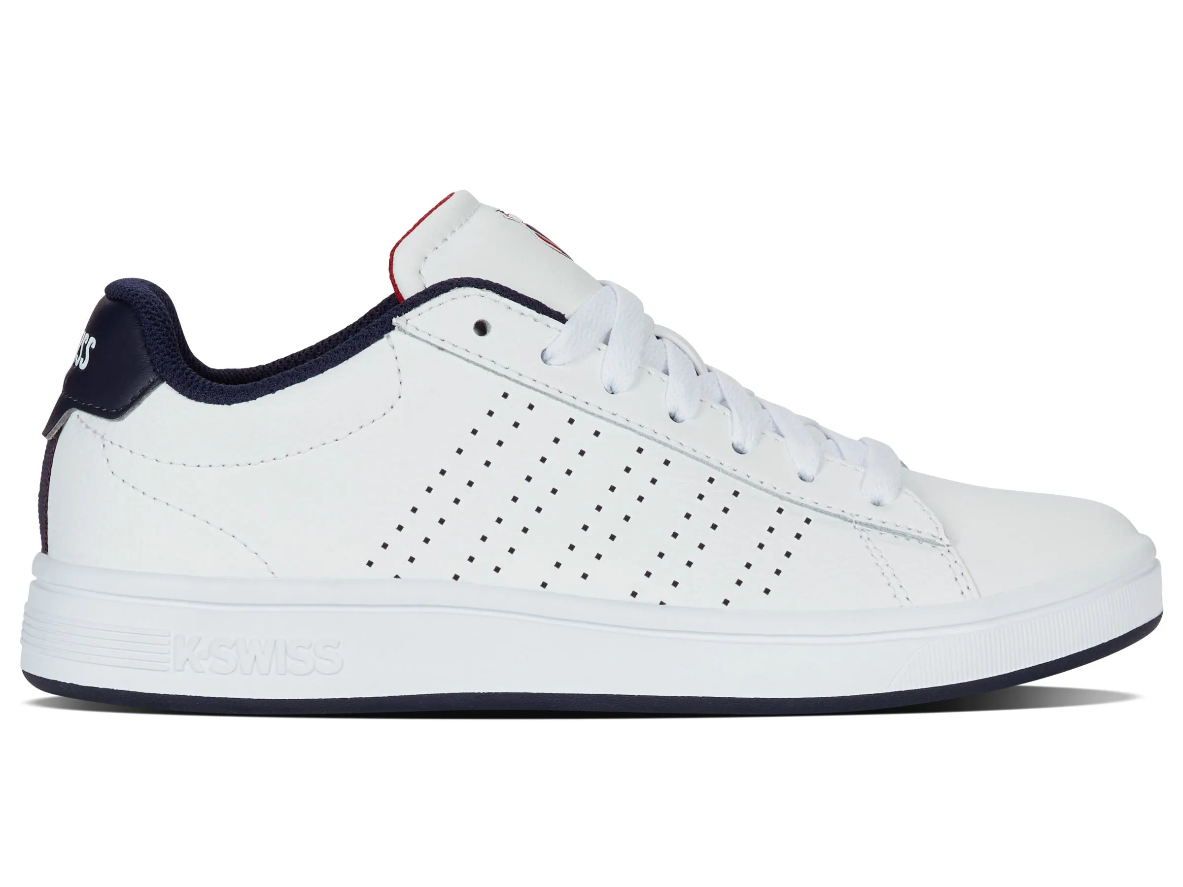 K.SWISS 94411-130-M | COURT BASE II | WHITE/NAVY/RED