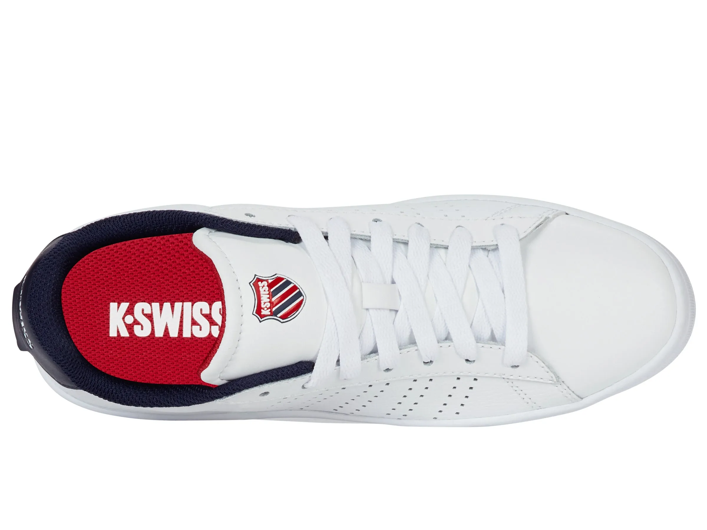 K.SWISS 94411-130-M | COURT BASE II | WHITE/NAVY/RED
