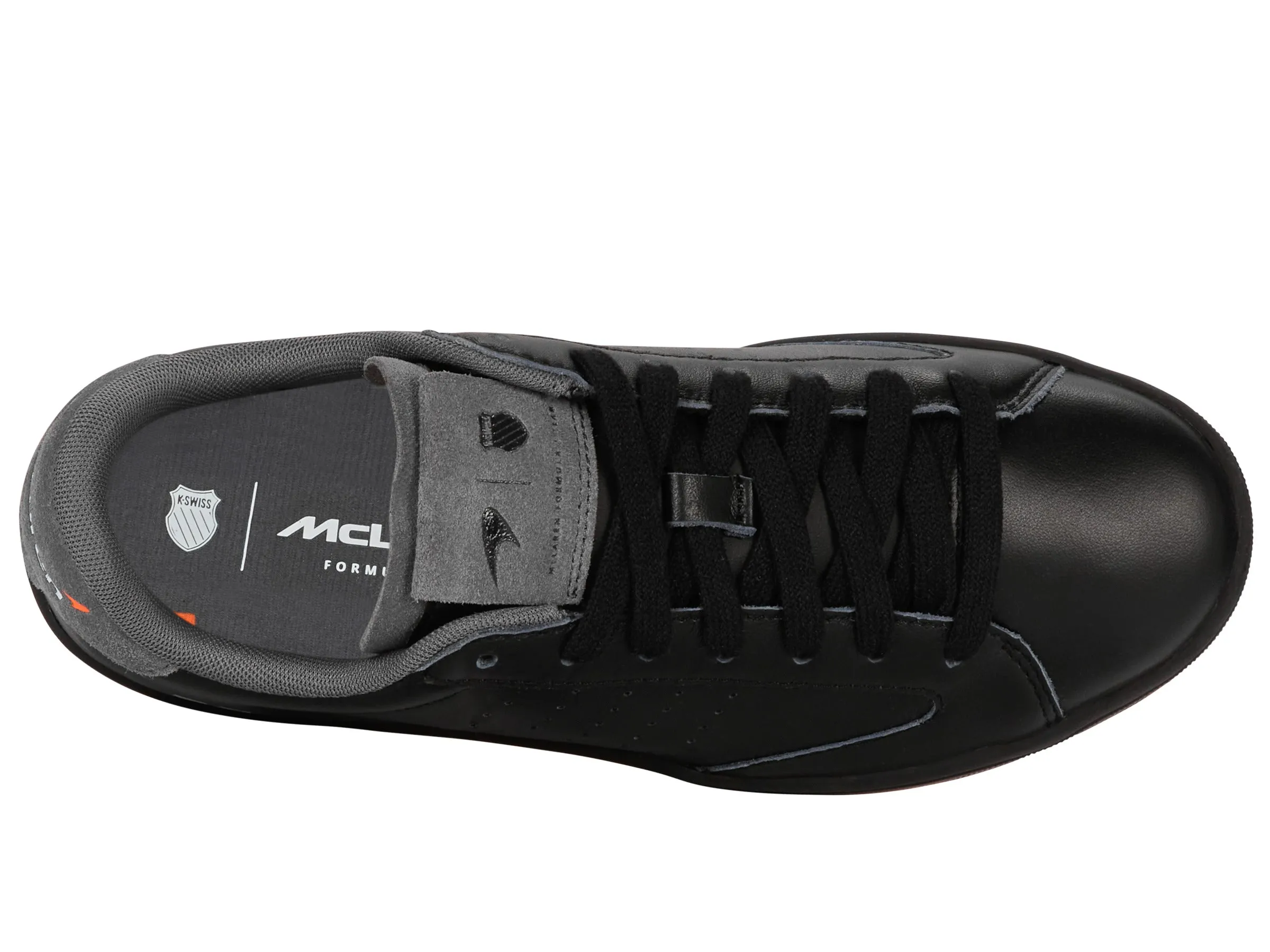 K.SWISS 94415-038-M | LOZAN KLUB X MCLAREN F1 TEAM | BLACK/ANTHRACITE/PAPAYA