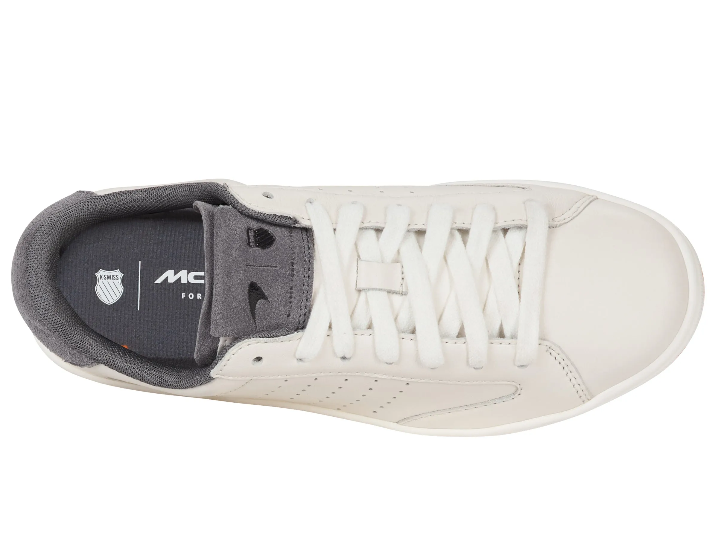 K.SWISS 94415-104-M | LOZAN KLUB X MCLAREN F1 TEAM | WHITE/ANTHRACITE/PAPAYA
