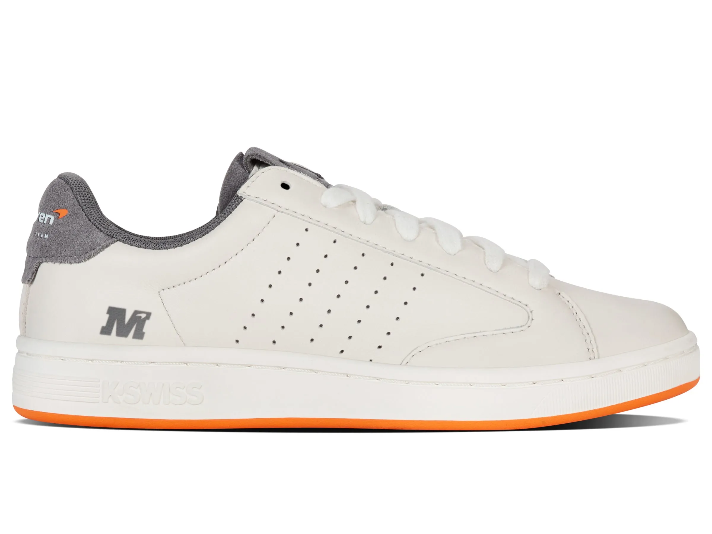 K.SWISS 94415-104-M | LOZAN KLUB X MCLAREN F1 TEAM | WHITE/ANTHRACITE/PAPAYA