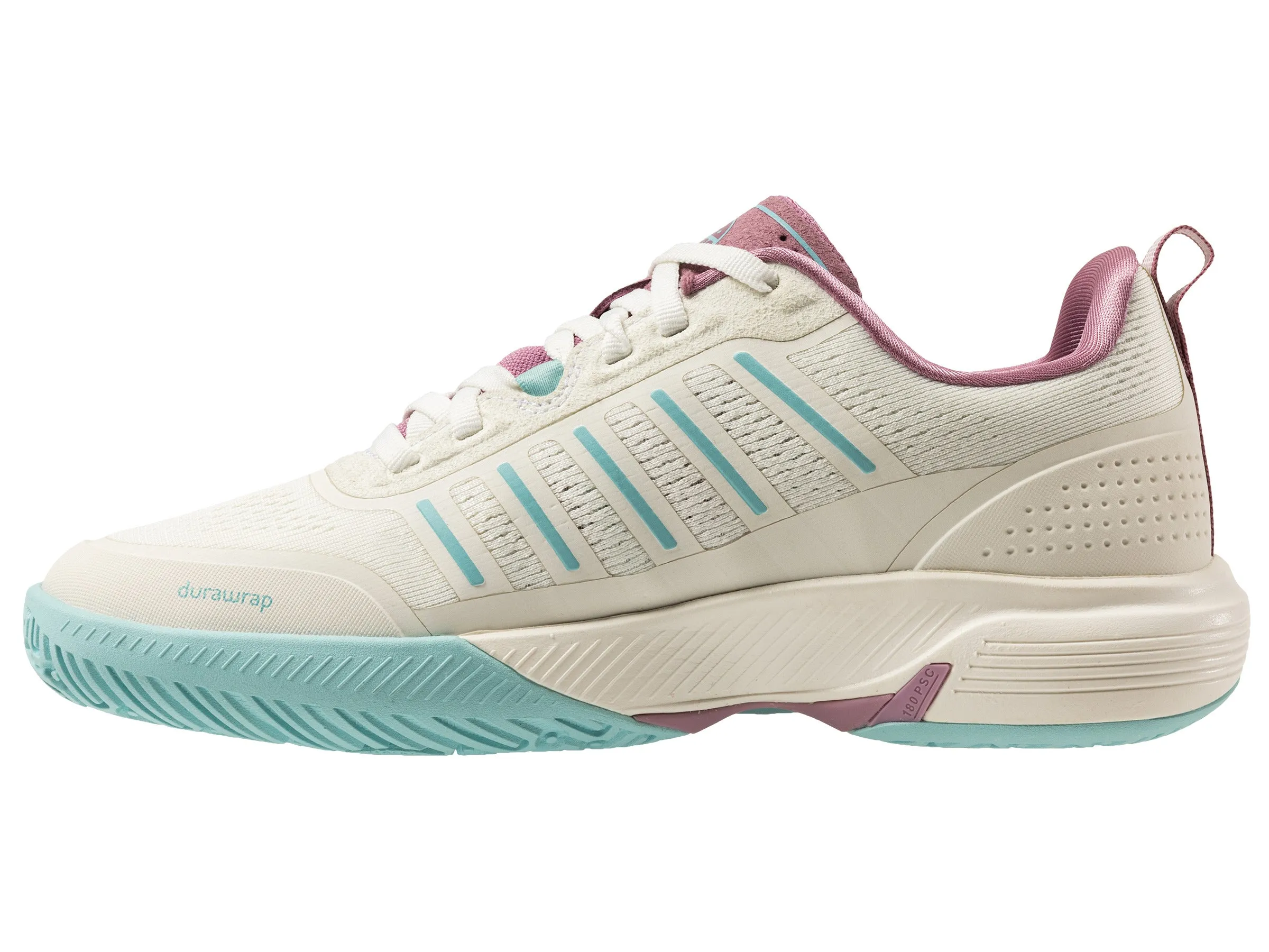 K.SWISS 94436-970-M | ULTRA COURT PADEL | WHITE/LILAS/PASTEL TURQUOISE