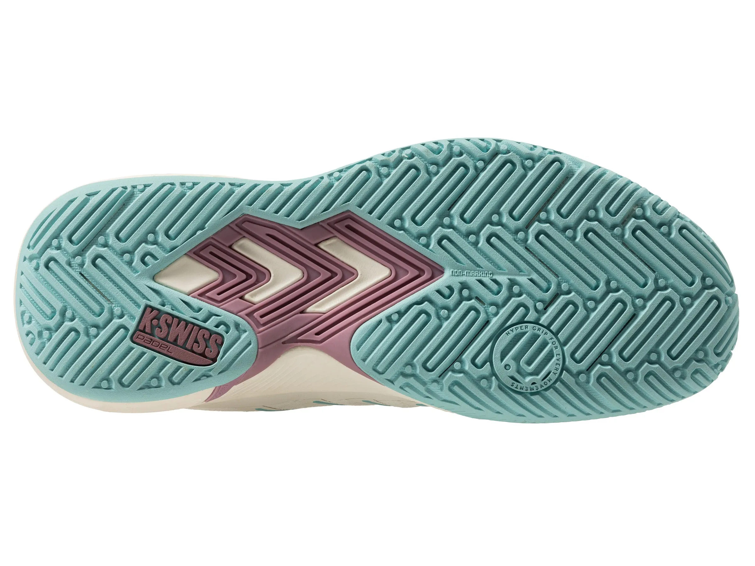 K.SWISS 94436-970-M | ULTRA COURT PADEL | WHITE/LILAS/PASTEL TURQUOISE