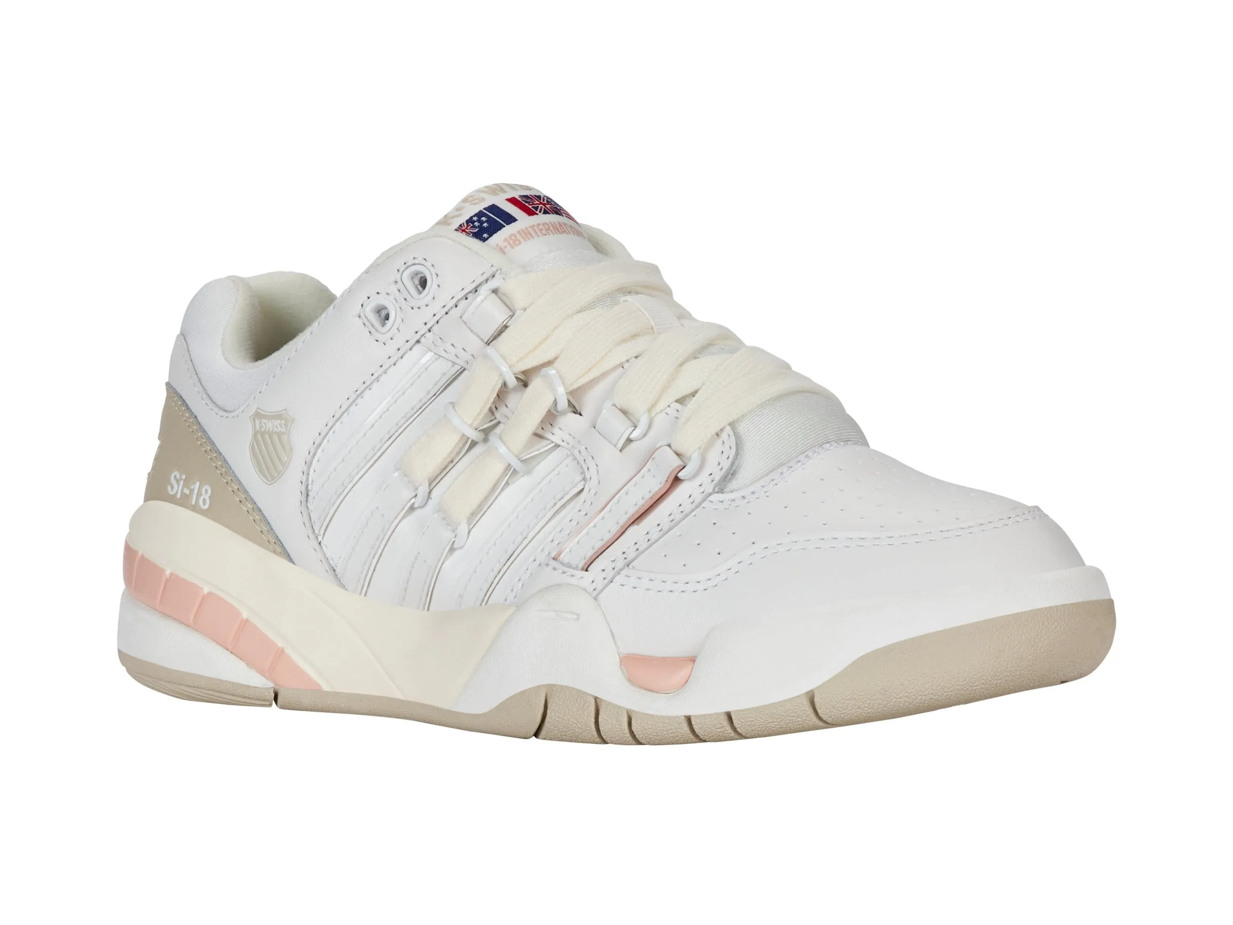 K.SWISS 94440-122-M | SI-18 INTERNATIONAL C | BRILLIANT WHITE/OATMEAL/CAMEO ROSE