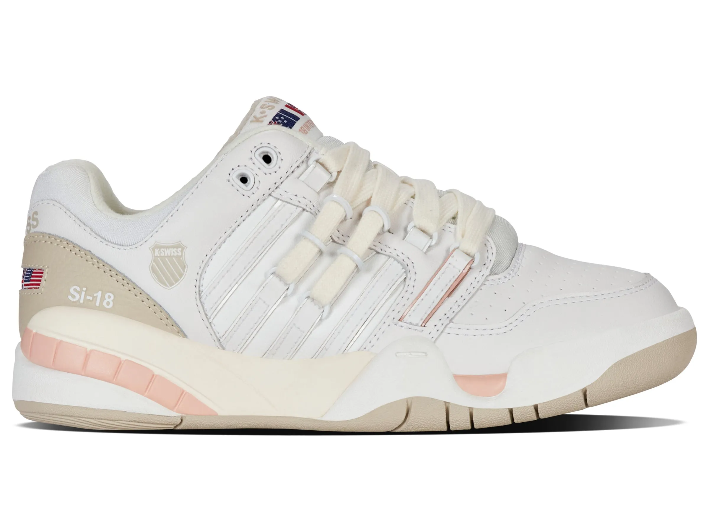 K.SWISS 94440-122-M | SI-18 INTERNATIONAL C | BRILLIANT WHITE/OATMEAL/CAMEO ROSE