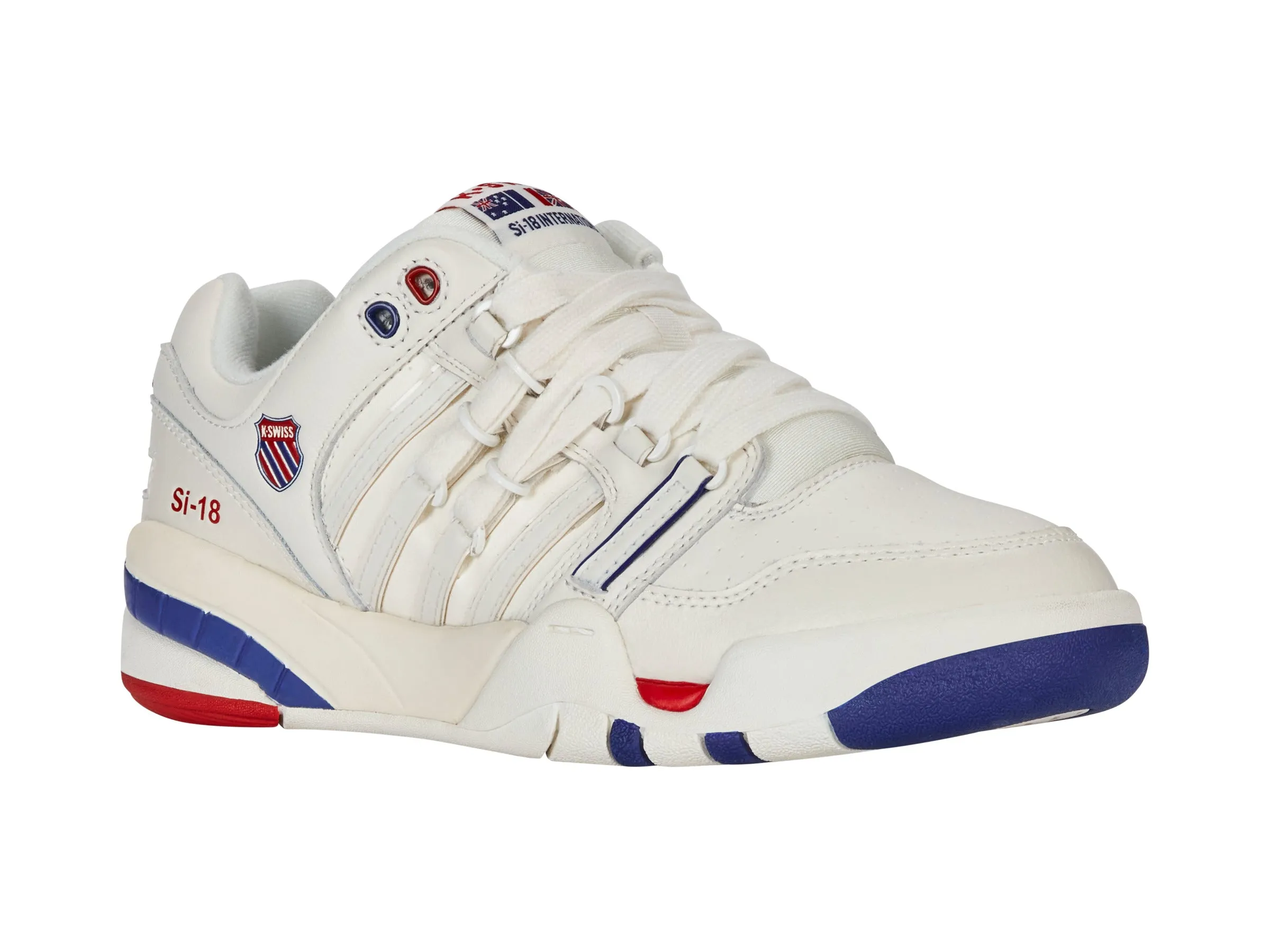 K.SWISS 94440-124-M | SI-18 INTERNATIONAL C | BRILLIANT WHITE/CLASSIC BLUE/RED