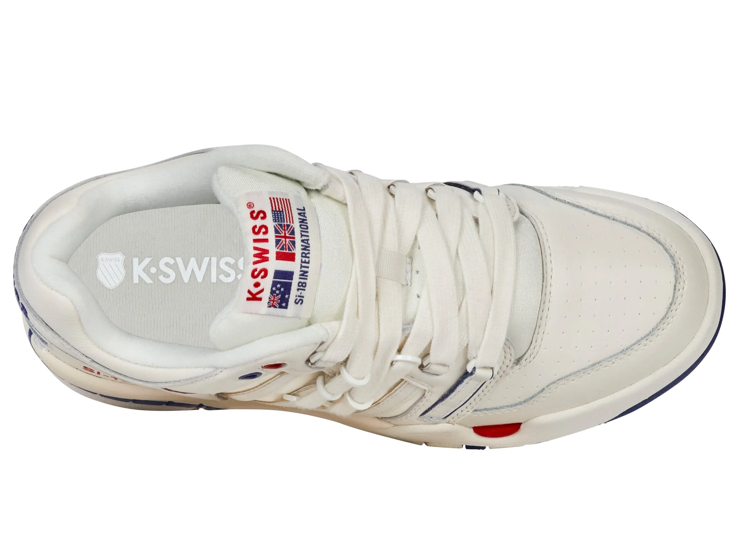 K.SWISS 94440-124-M | SI-18 INTERNATIONAL C | BRILLIANT WHITE/CLASSIC BLUE/RED
