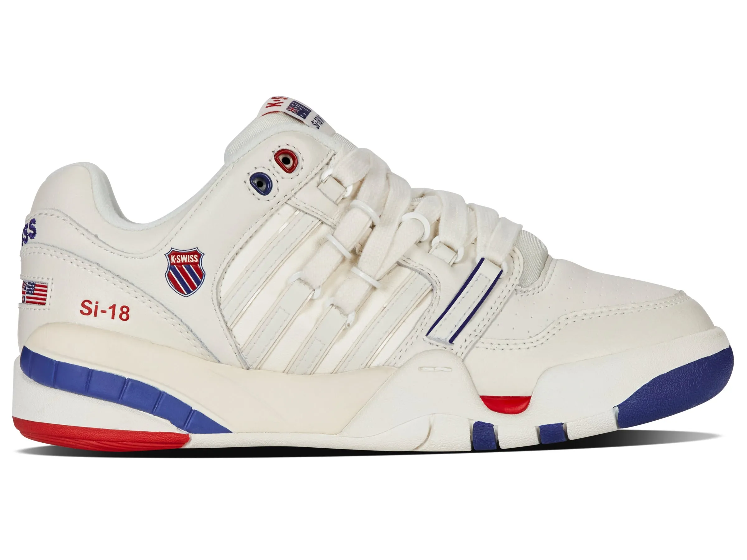 K.SWISS 94440-124-M | SI-18 INTERNATIONAL C | BRILLIANT WHITE/CLASSIC BLUE/RED