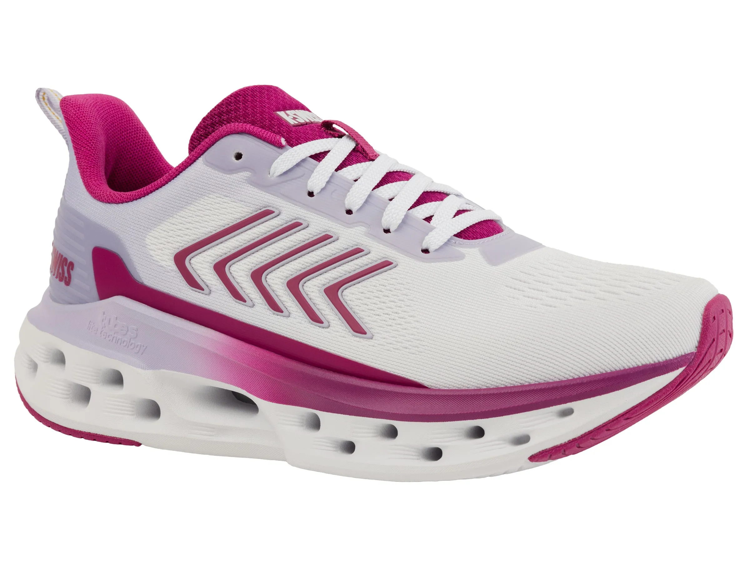 K.SWISS 94494-123-M | MELROSE TUBES LITE | WHITE/CACTUS FLOWER/LILAC
