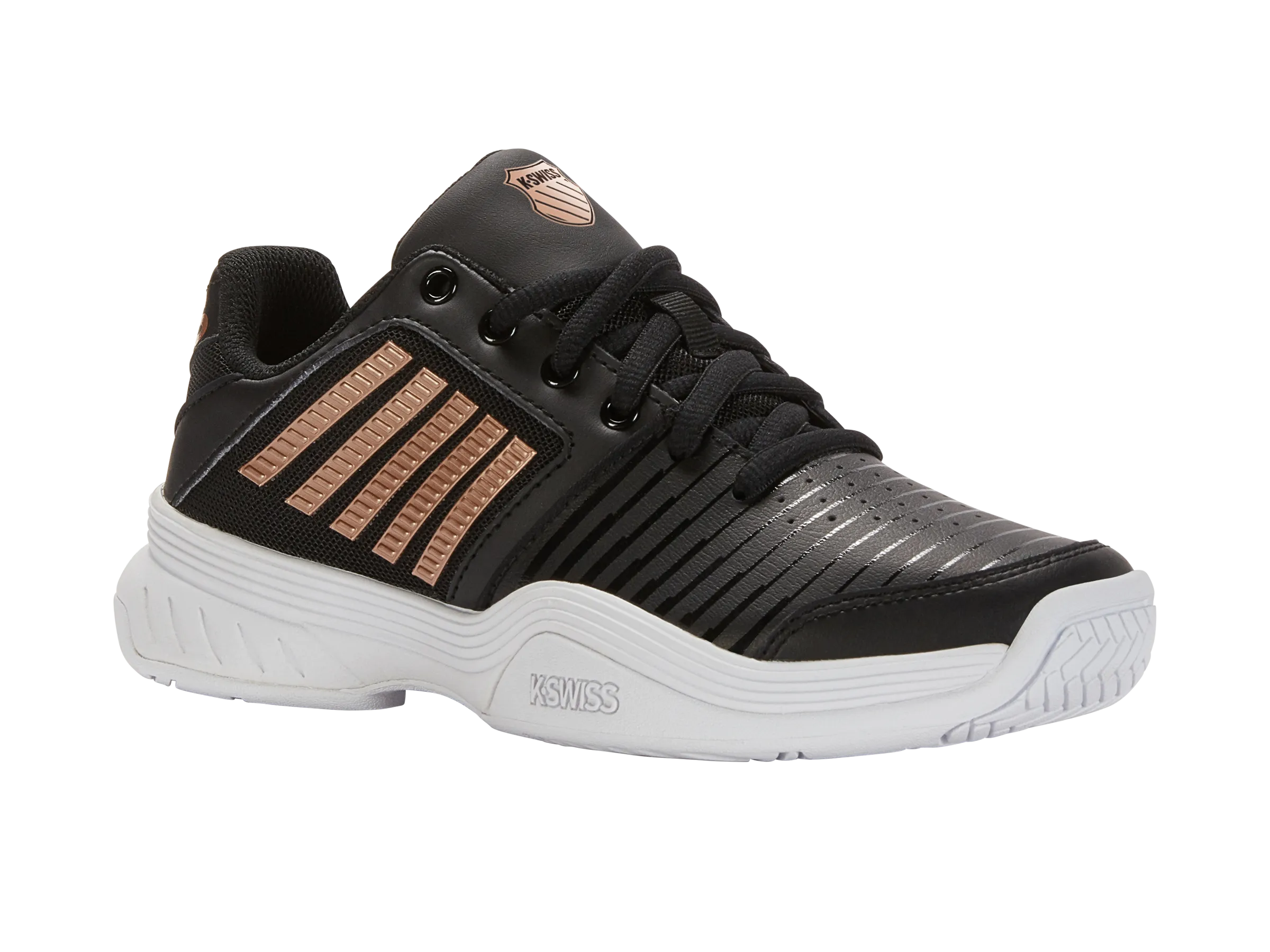 K.SWISS 95443-059-M | COURT EXPRESS | BLACK/WHITE/ROSEGOLD
