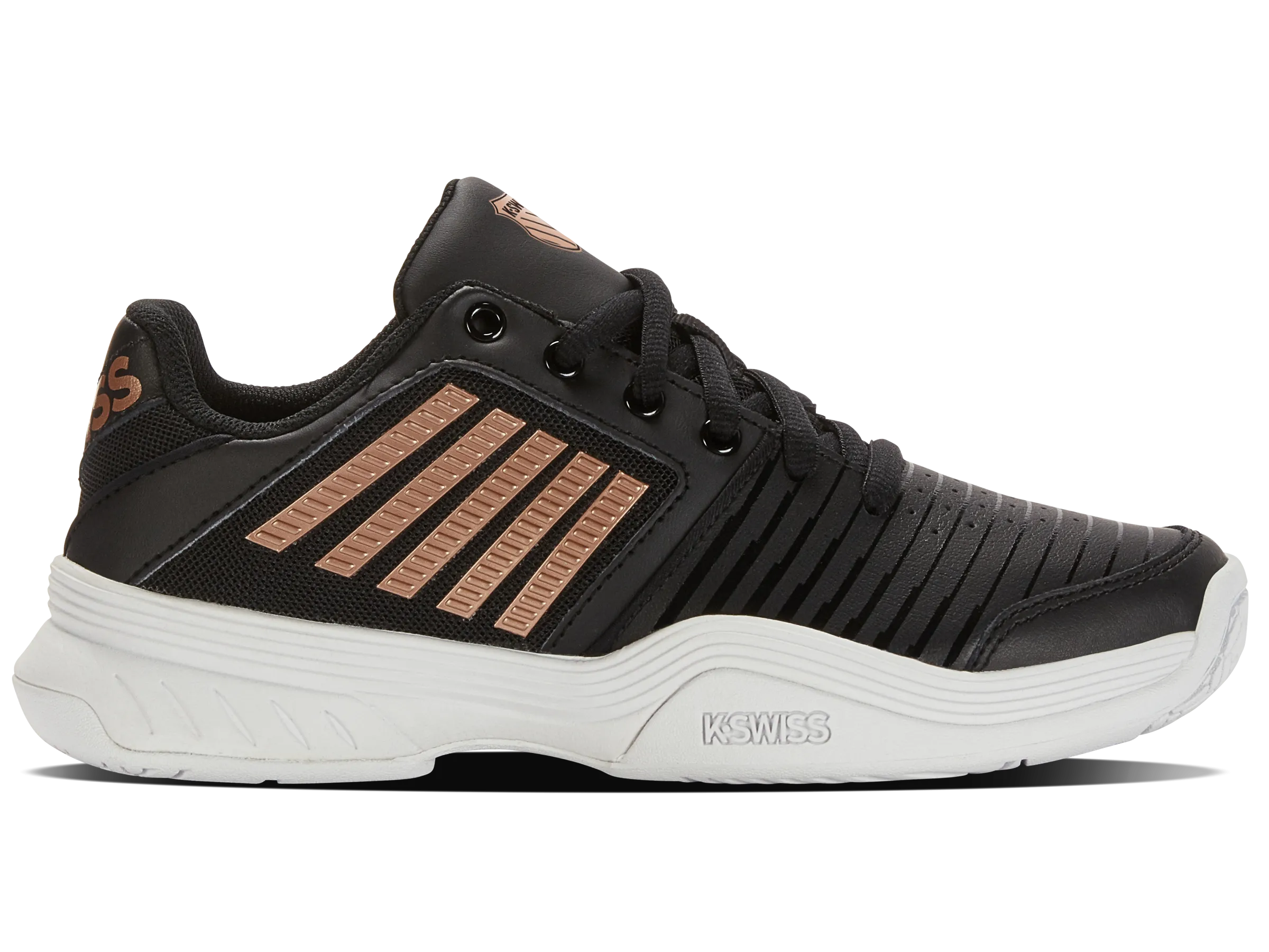 K.SWISS 95443-059-M | COURT EXPRESS | BLACK/WHITE/ROSEGOLD