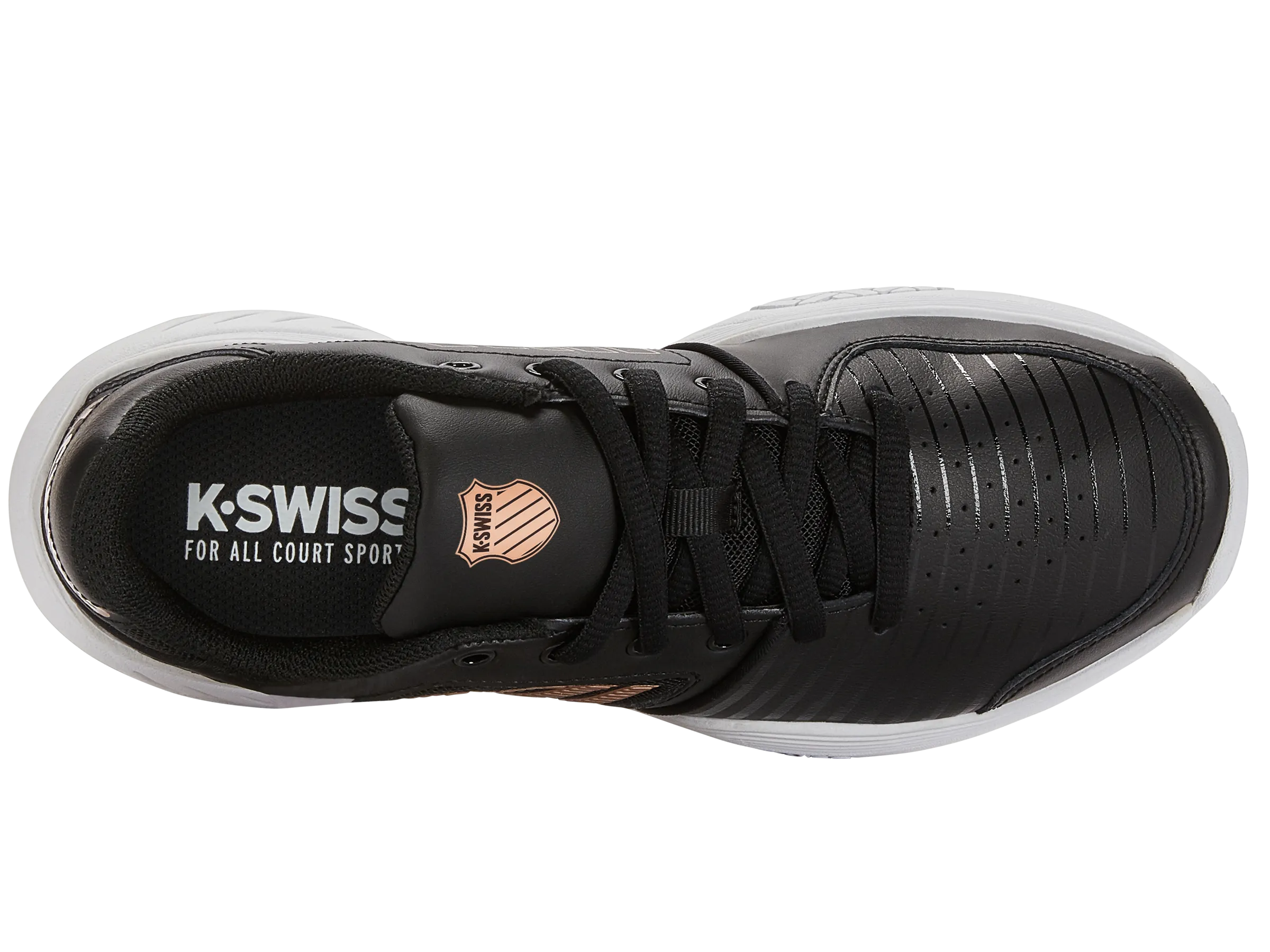 K.SWISS 95443-059-M | COURT EXPRESS | BLACK/WHITE/ROSEGOLD