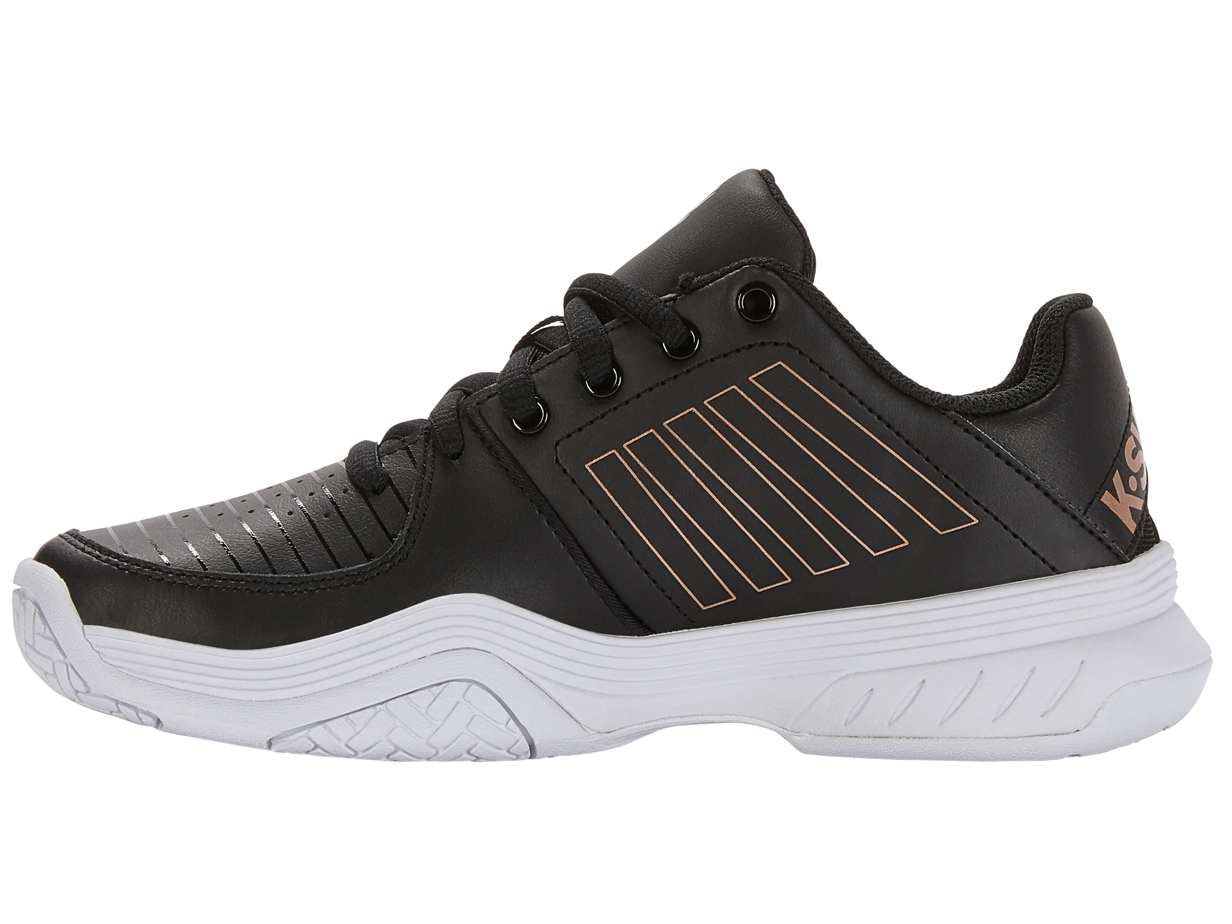 K.SWISS 95443-059-M | COURT EXPRESS | BLACK/WHITE/ROSEGOLD