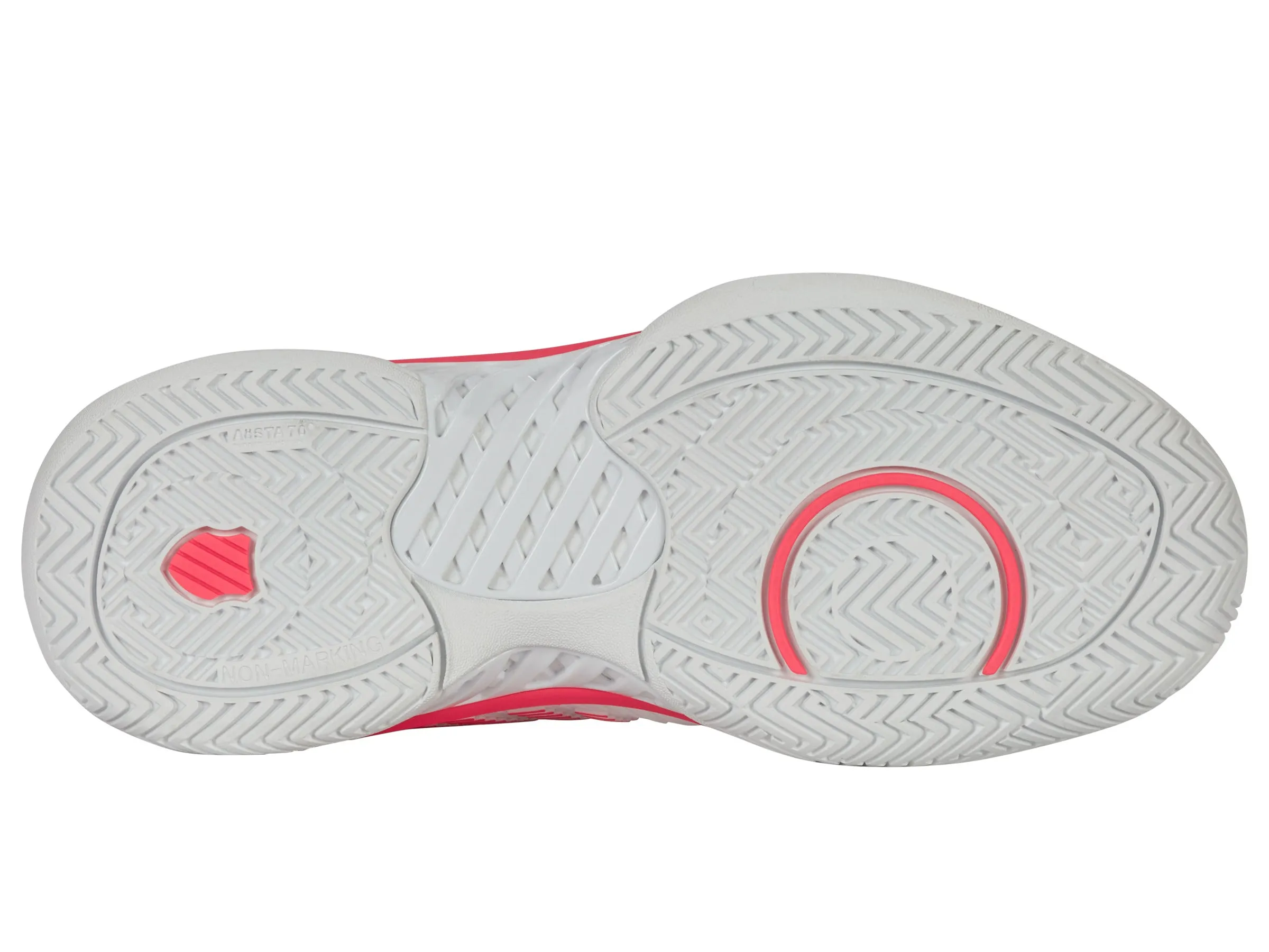 K.SWISS 96613-182-M | HYPERCOURT EXPRESS 2 | WHITE/ORCHID PETAL/NEON BLAZE
