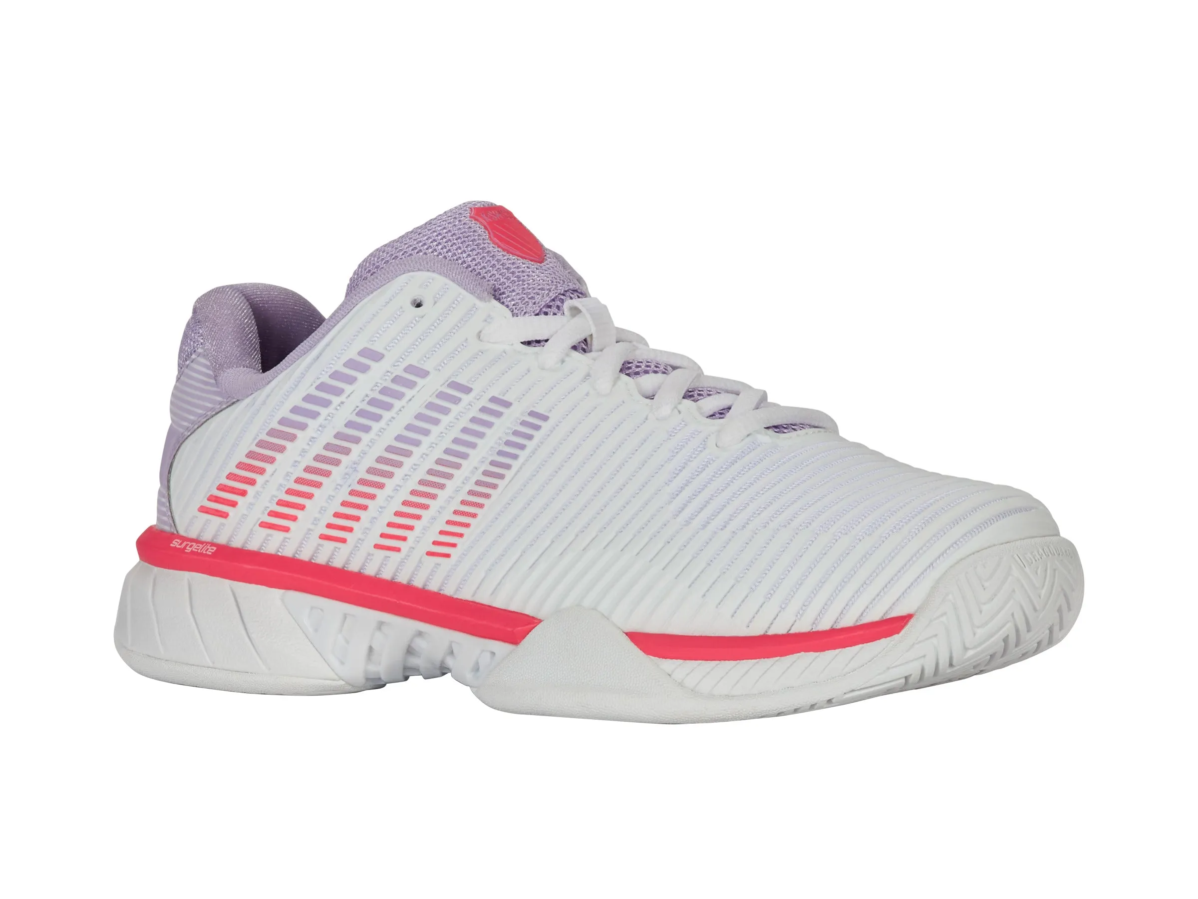 K.SWISS 96613-182-M | HYPERCOURT EXPRESS 2 | WHITE/ORCHID PETAL/NEON BLAZE