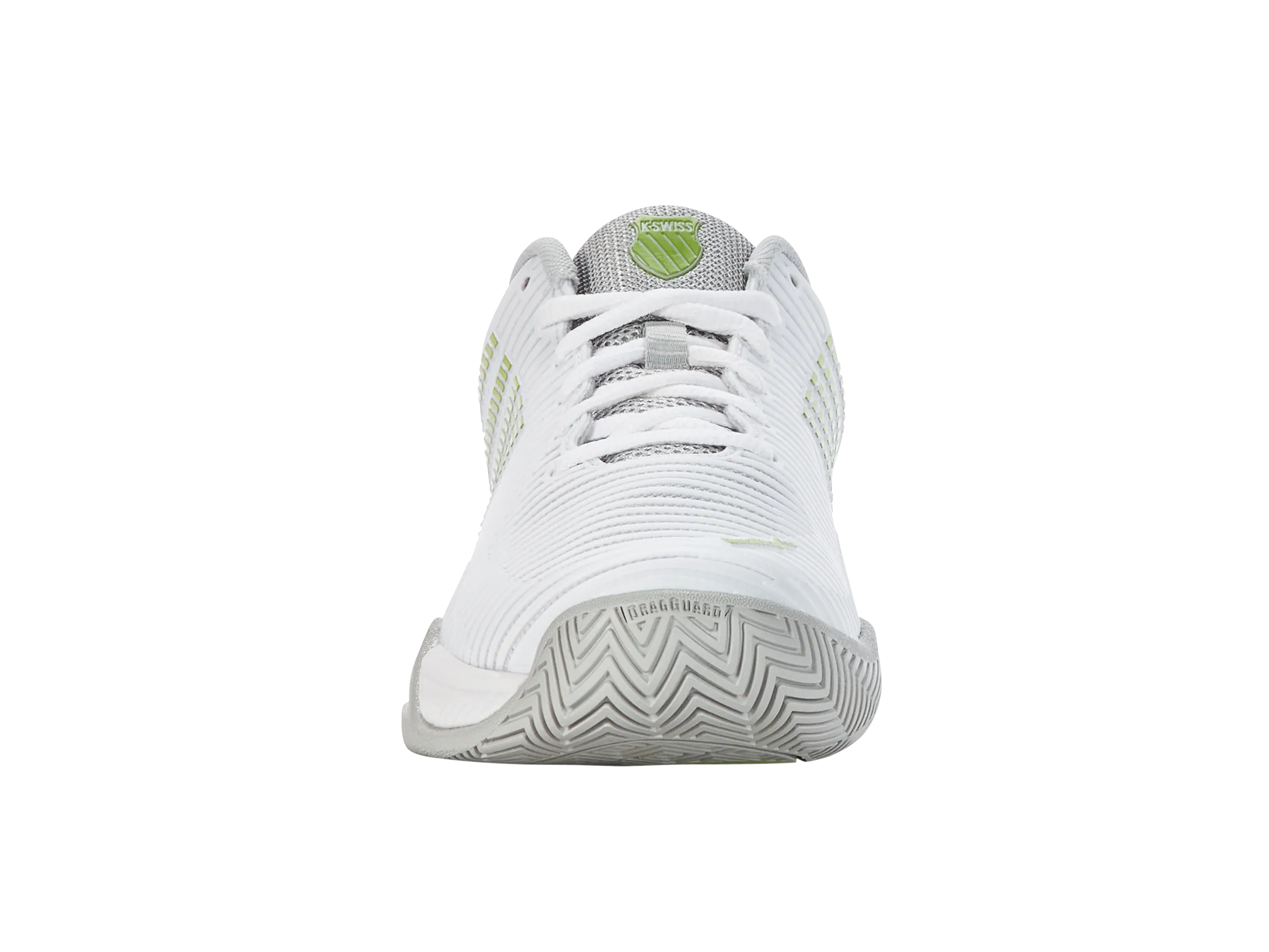 K.SWISS 96613-956-M | HYPERCOURT EXPRESS 2 | WHITE/GRAY VIOLET/LIME GREEN
