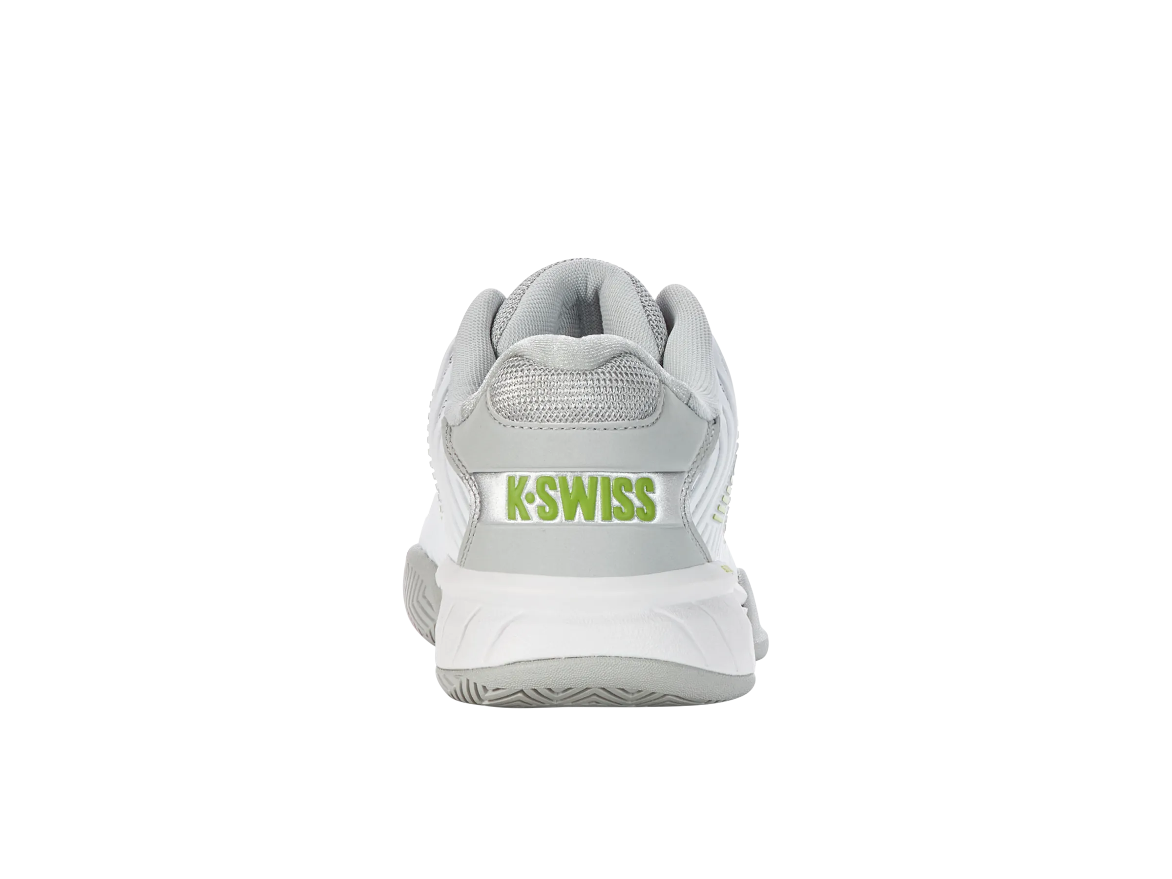 K.SWISS 96613-956-M | HYPERCOURT EXPRESS 2 | WHITE/GRAY VIOLET/LIME GREEN