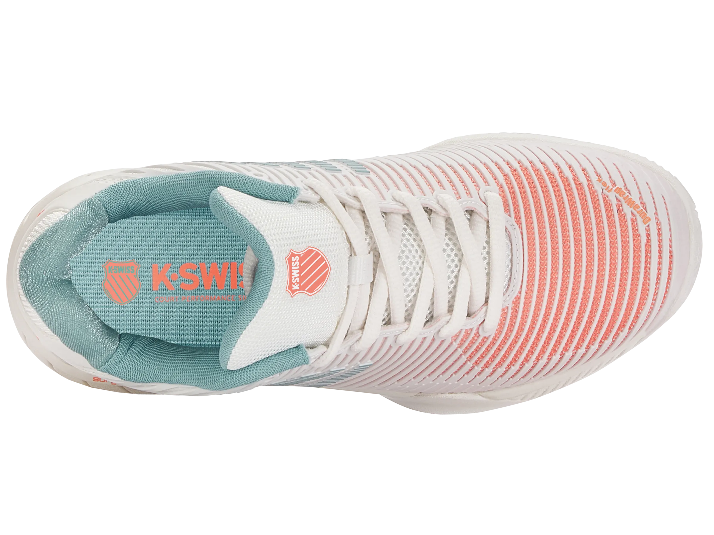 K.SWISS 96614-143-M | HYPERCOURT EXPRESS 2 CLAY | BLANC DE BLANC/NILE BLUE/DESERT FLOWER