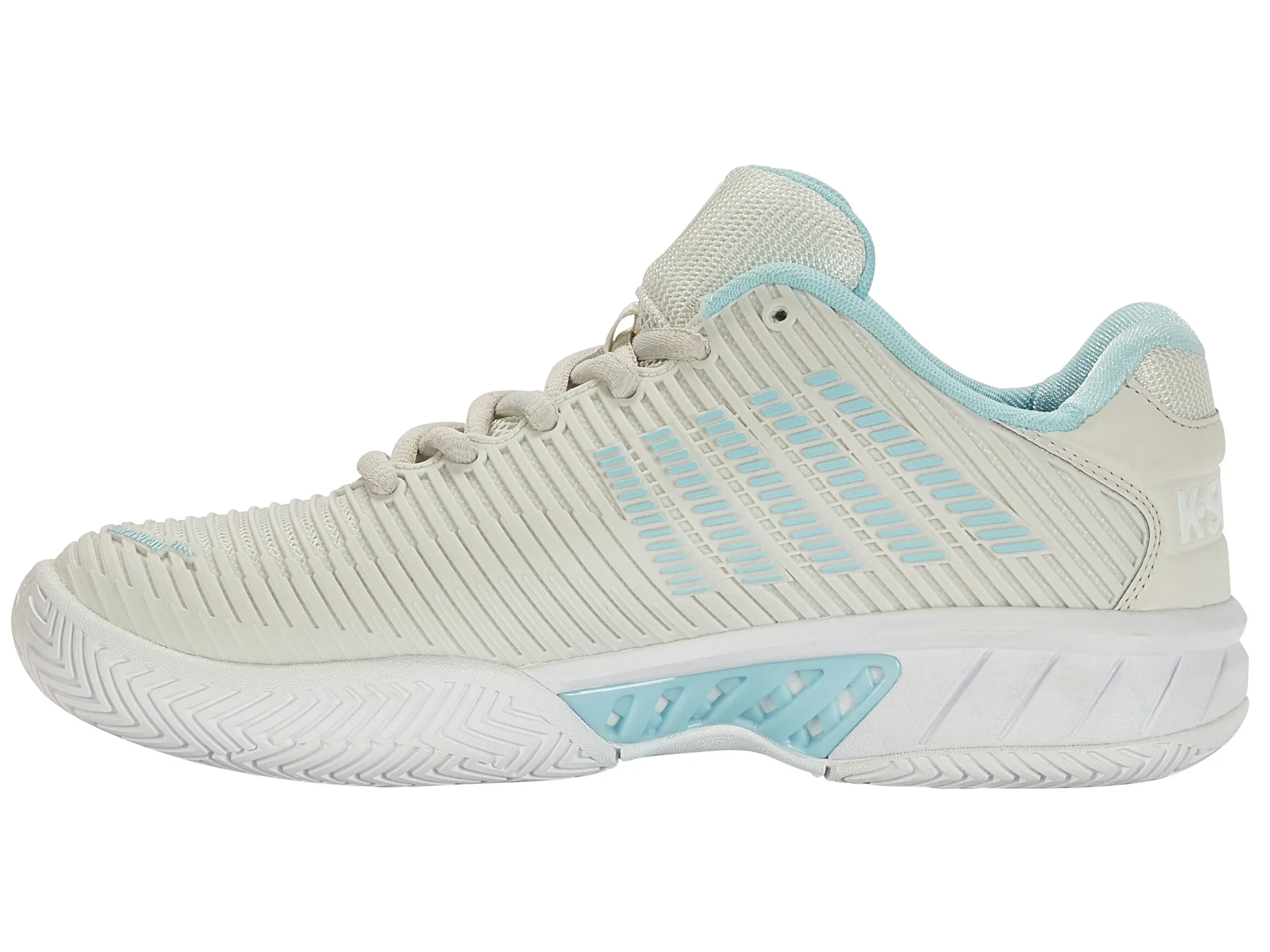 K.SWISS 96807-089-W | HYPERCOURT EXPRESS 2-WIDE | GRAY/WHT/BLUGLW