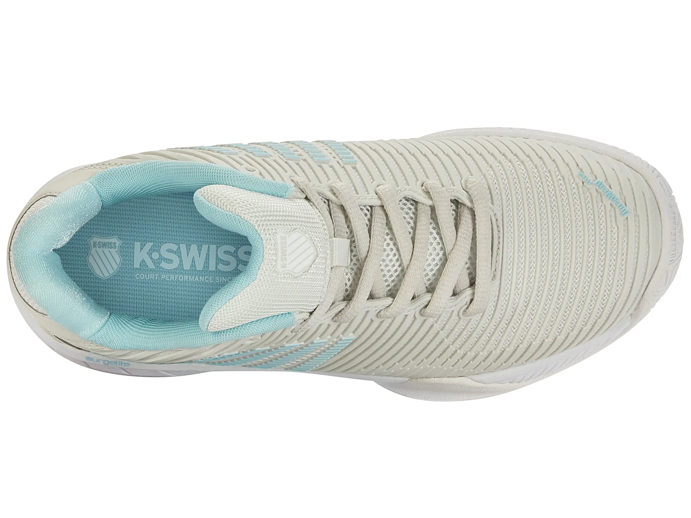 K.SWISS 96807-089-W | HYPERCOURT EXPRESS 2-WIDE | GRAY/WHT/BLUGLW