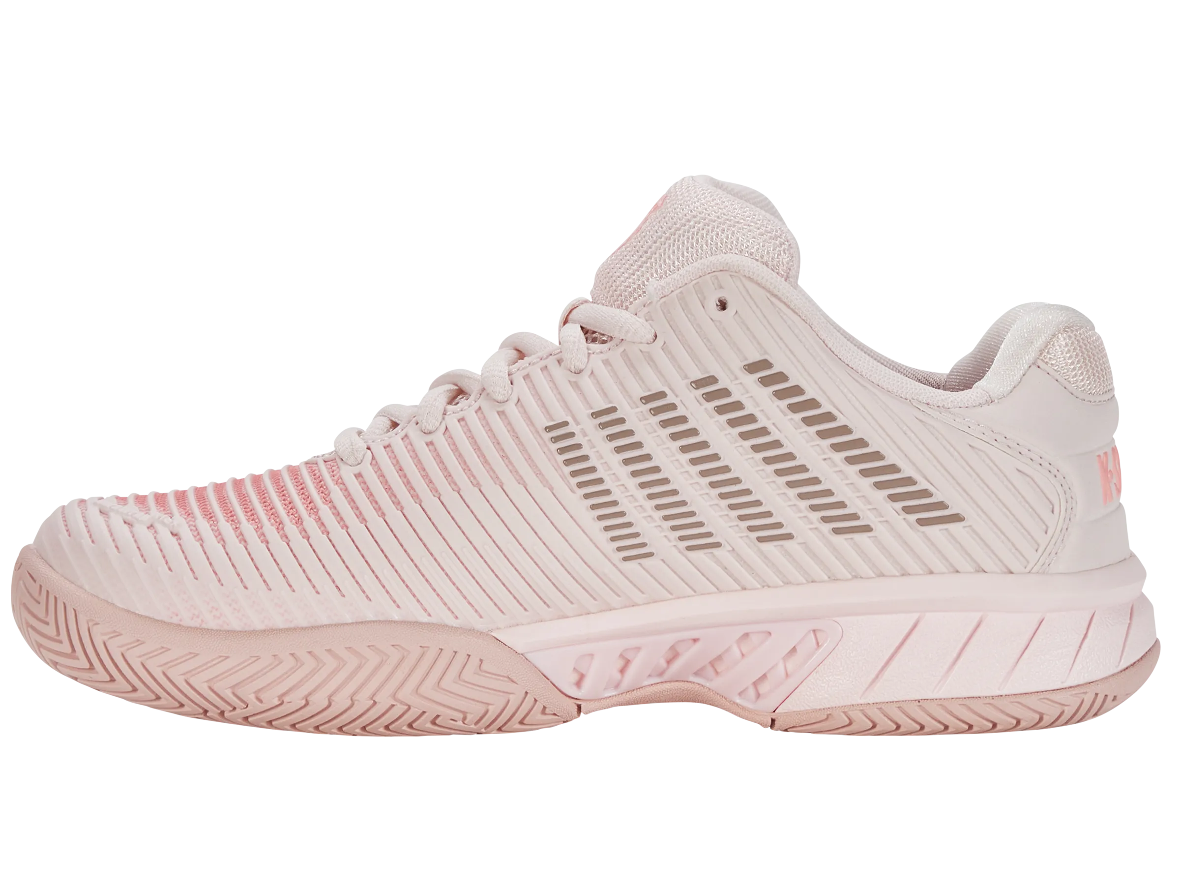 K.SWISS 96807-676-W | HYPERCOURT EXPRESS 2-WIDE | ALMOST MAUVE/SEPIA ROSE/PALE NEON CORAL