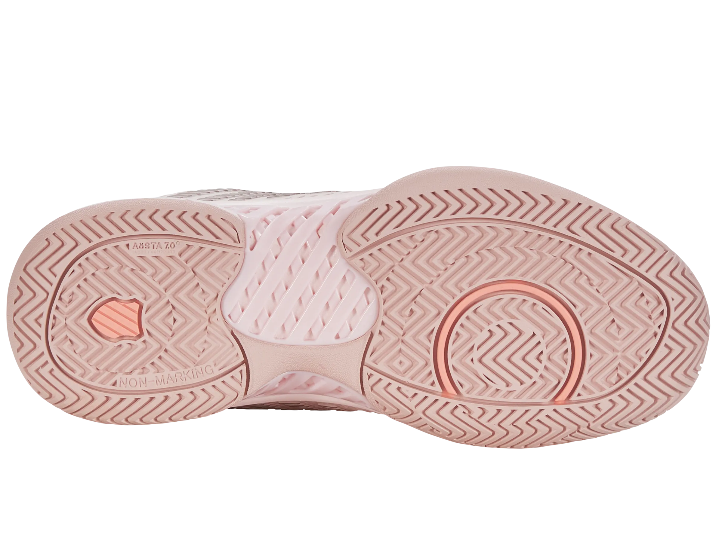 K.SWISS 96807-676-W | HYPERCOURT EXPRESS 2-WIDE | ALMOST MAUVE/SEPIA ROSE/PALE NEON CORAL