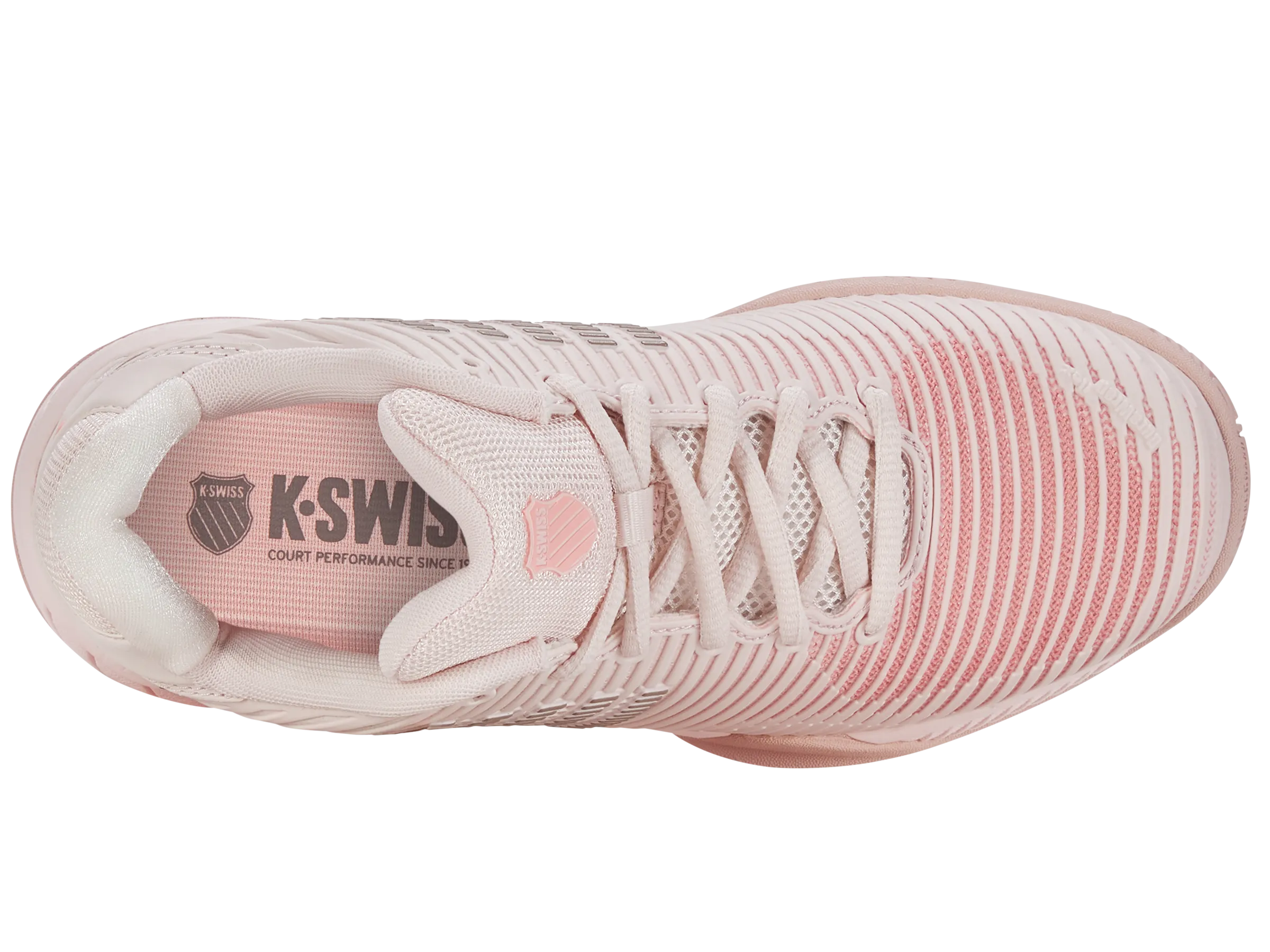K.SWISS 96807-676-W | HYPERCOURT EXPRESS 2-WIDE | ALMOST MAUVE/SEPIA ROSE/PALE NEON CORAL
