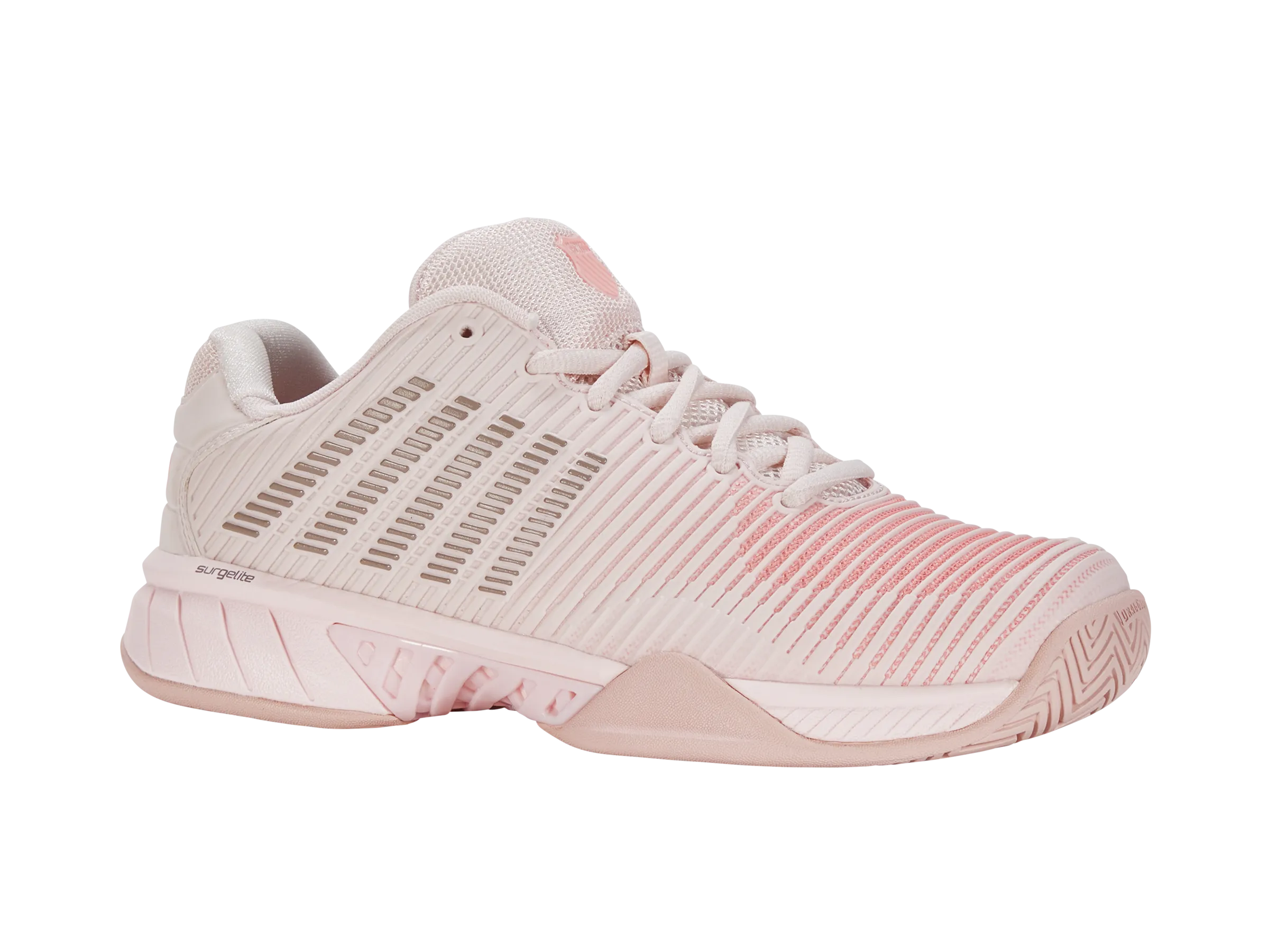 K.SWISS 96807-676-W | HYPERCOURT EXPRESS 2-WIDE | ALMOST MAUVE/SEPIA ROSE/PALE NEON CORAL