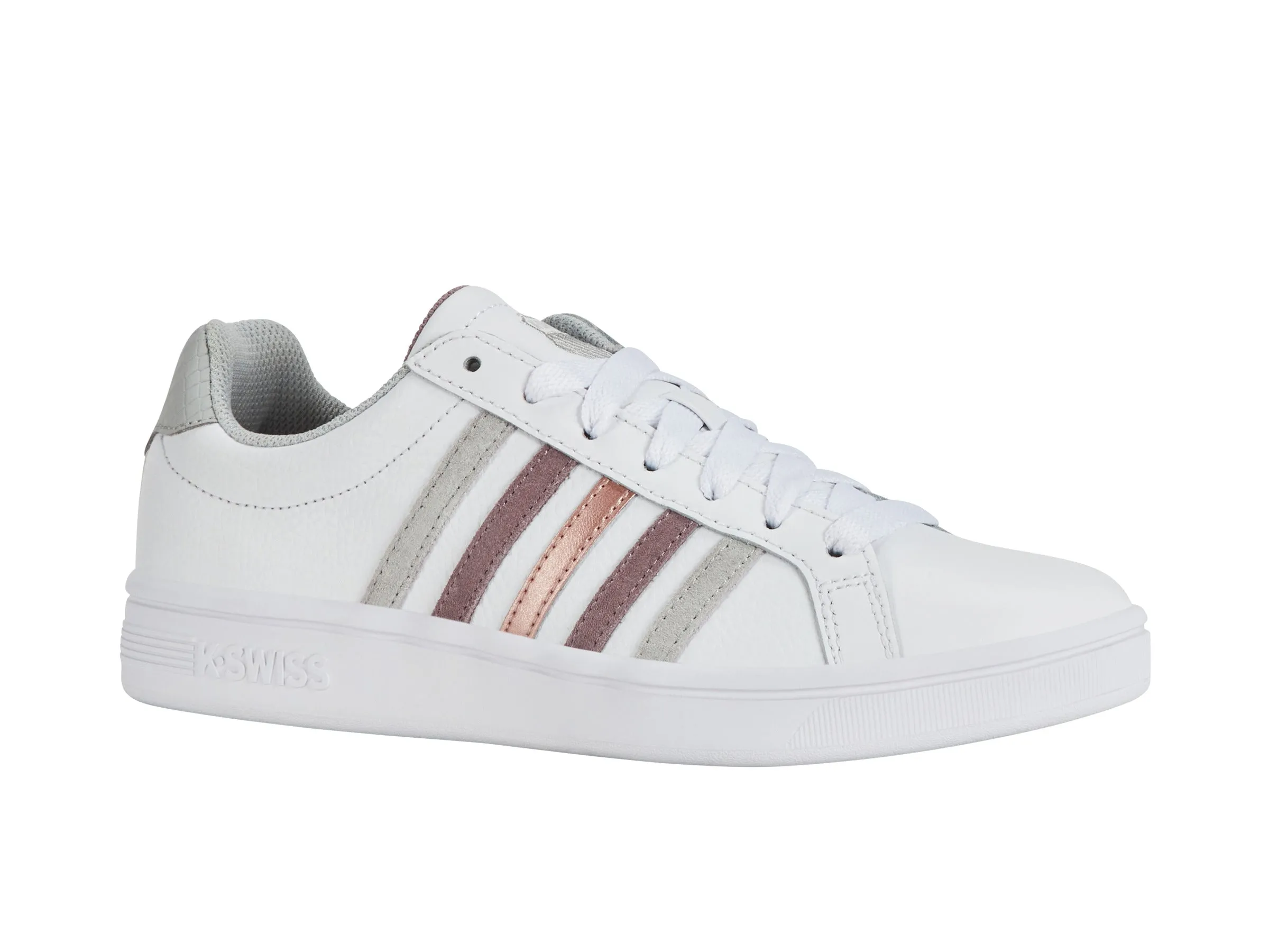 K.SWISS 97011-115-M | COURT TIEBREAK | WHITE/PURPLE DOVE/GRAY VIOLET/ROSEGOLD