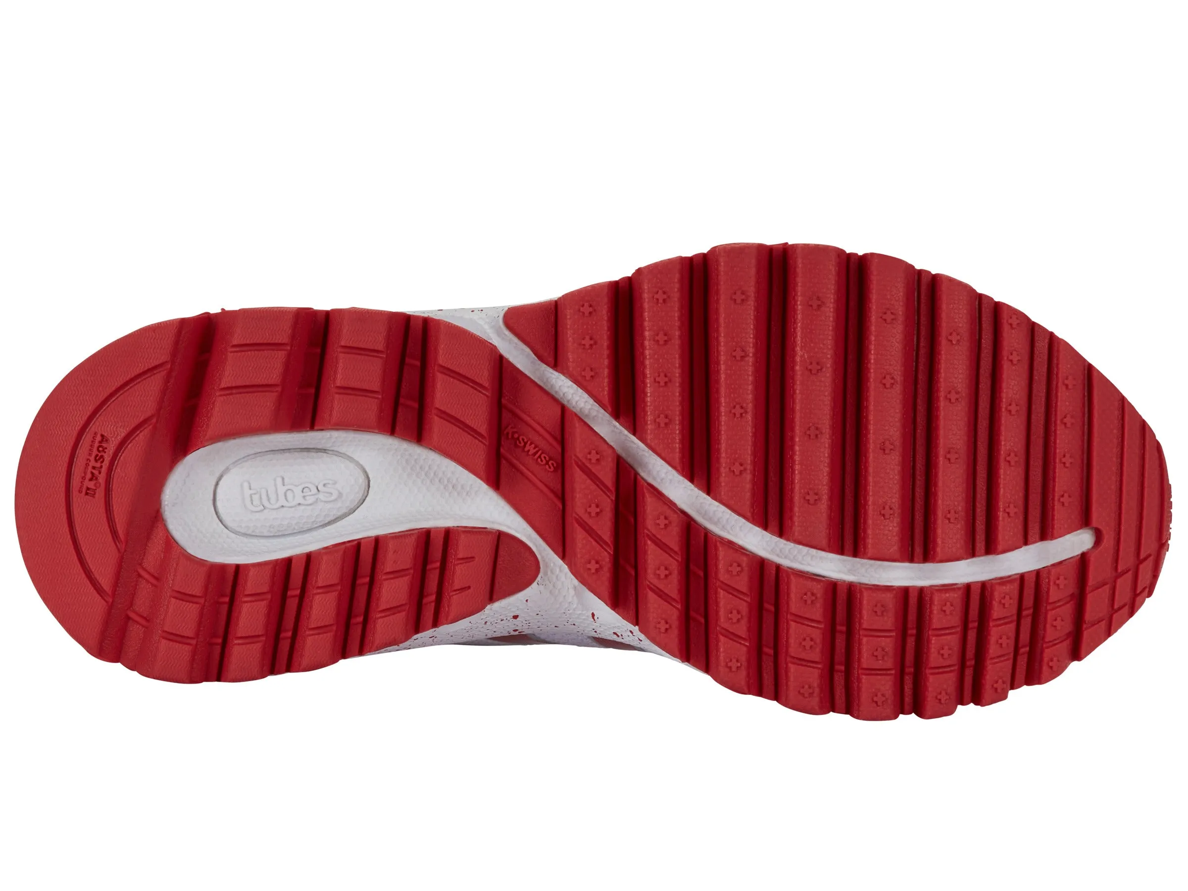 K.SWISS 97112-139-W | TUBES 200 | WHITE/MARS RED GRAY VIOLET