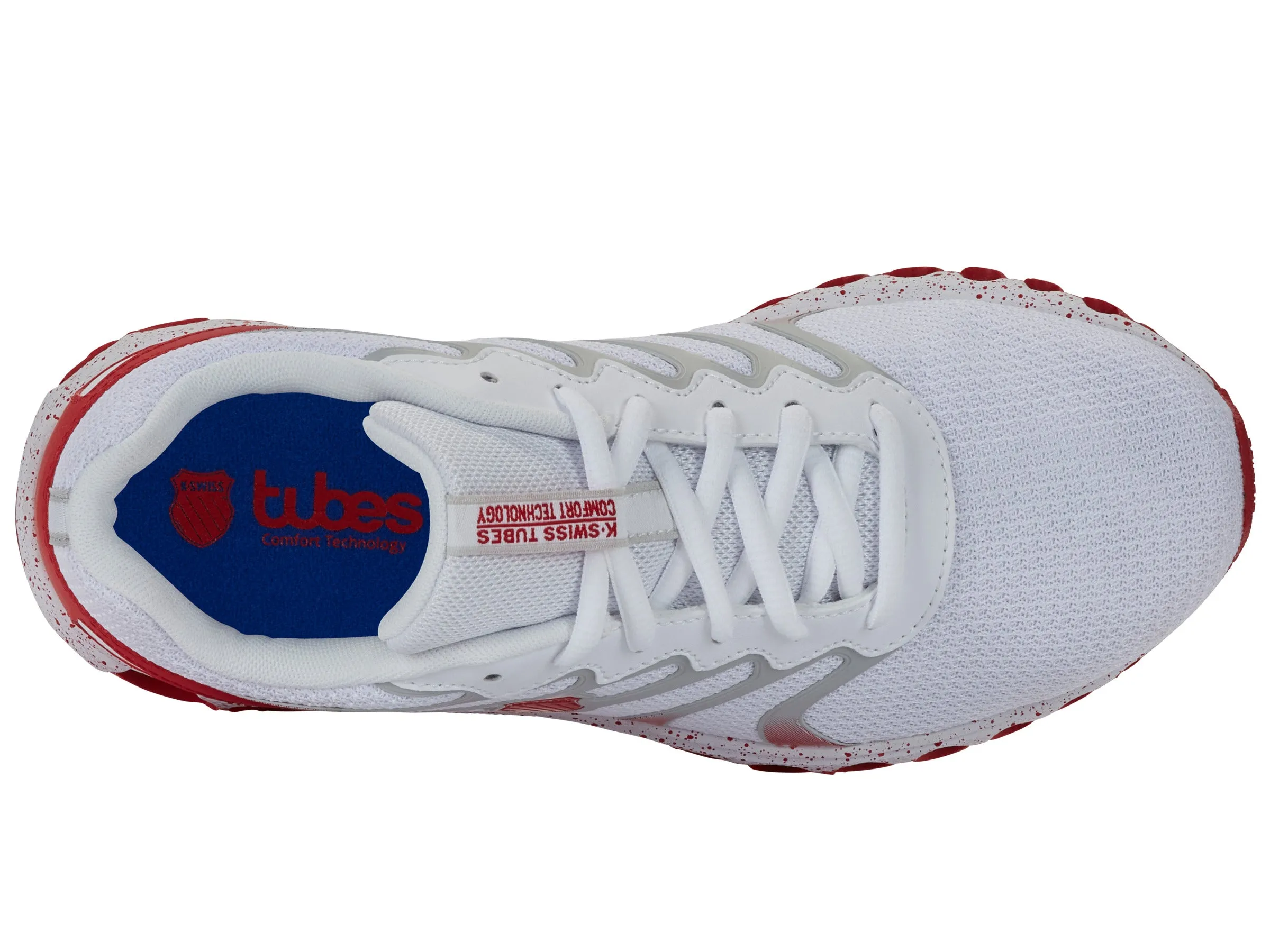 K.SWISS 97112-139-W | TUBES 200 | WHITE/MARS RED GRAY VIOLET