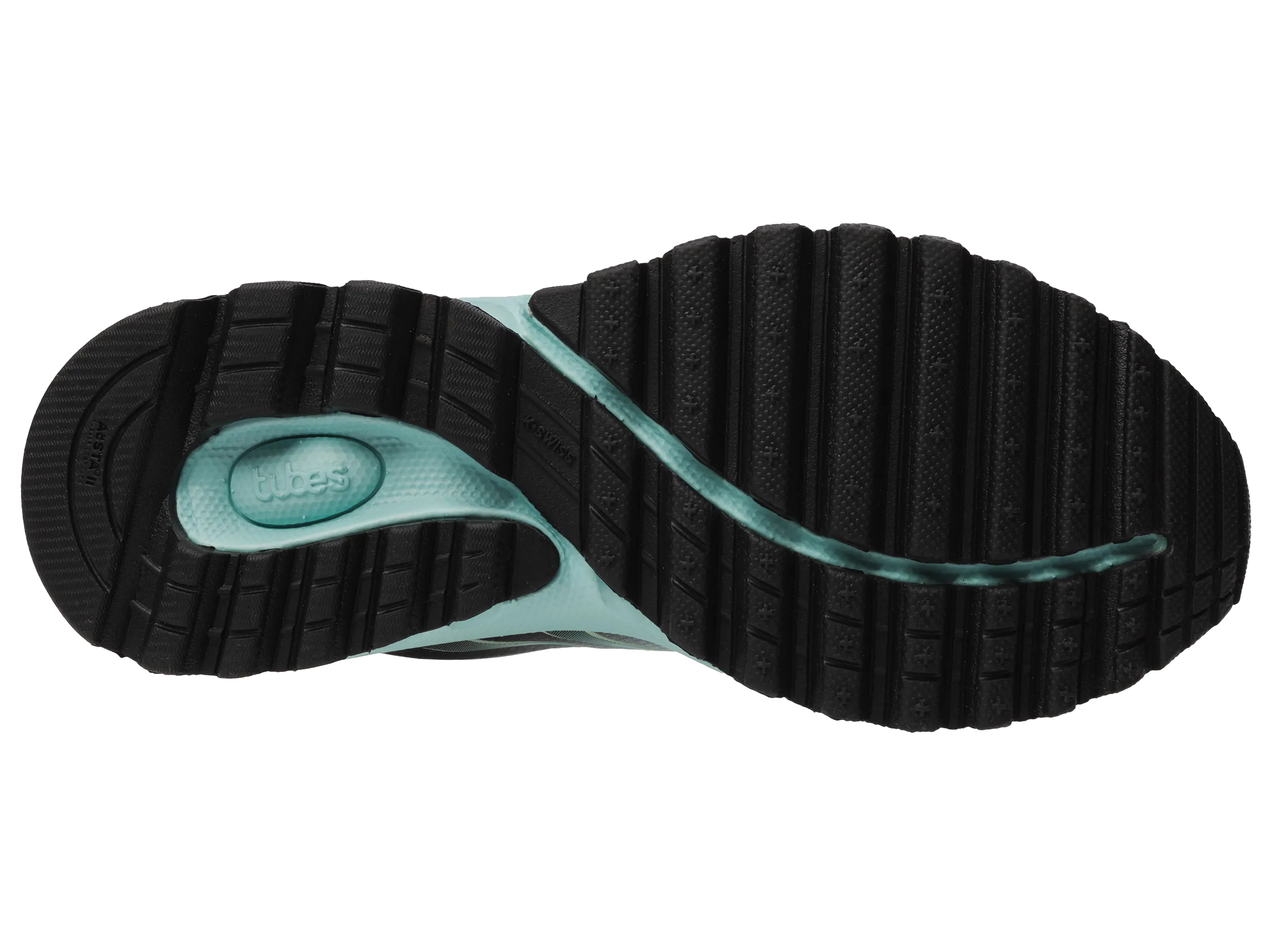 K.SWISS 97112-488-M | TUBES 200 | BLACK/PASTEL TURQUIOSE/DEWKIST